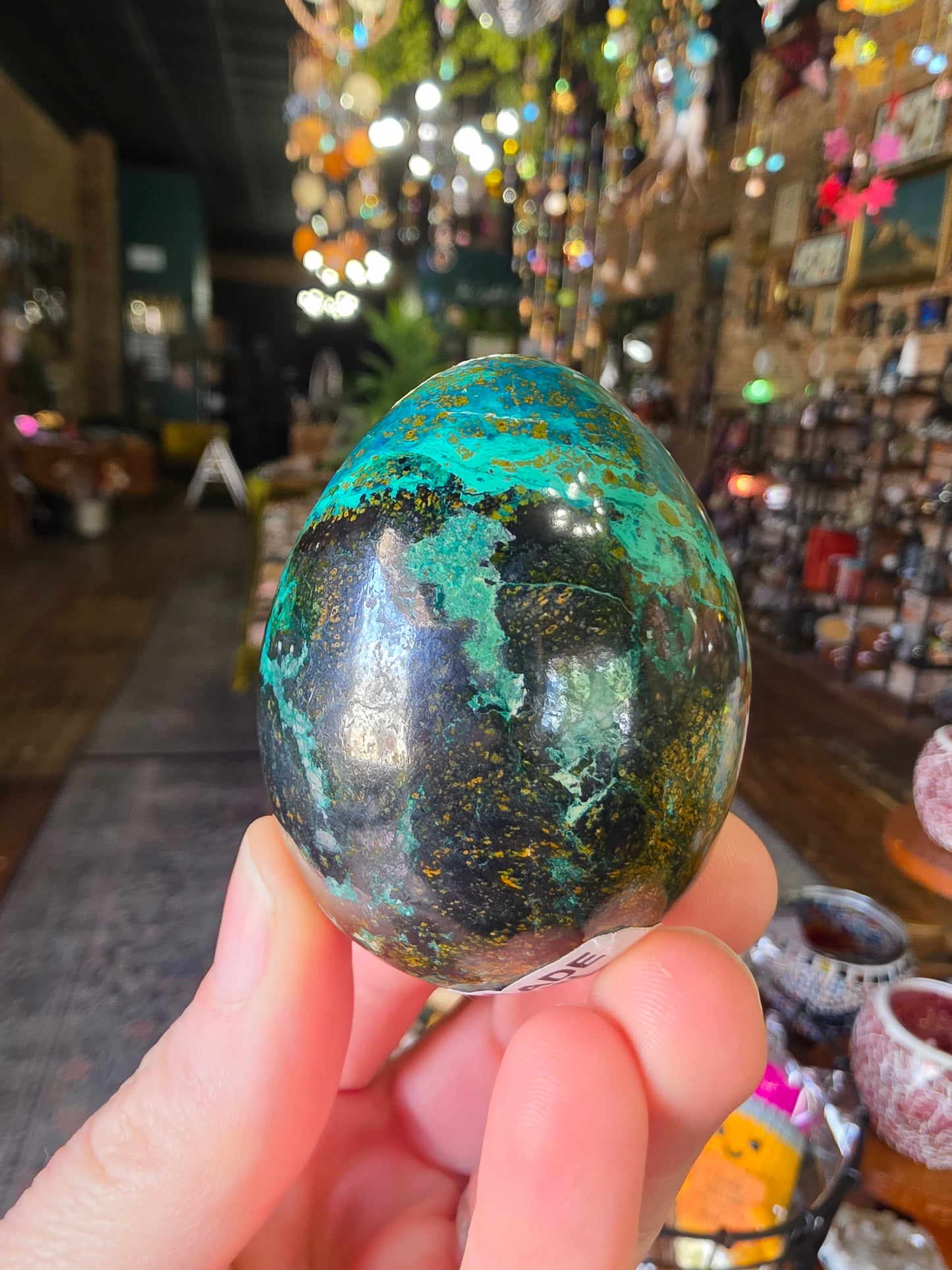 Chrysocolla and Cuprite Egg