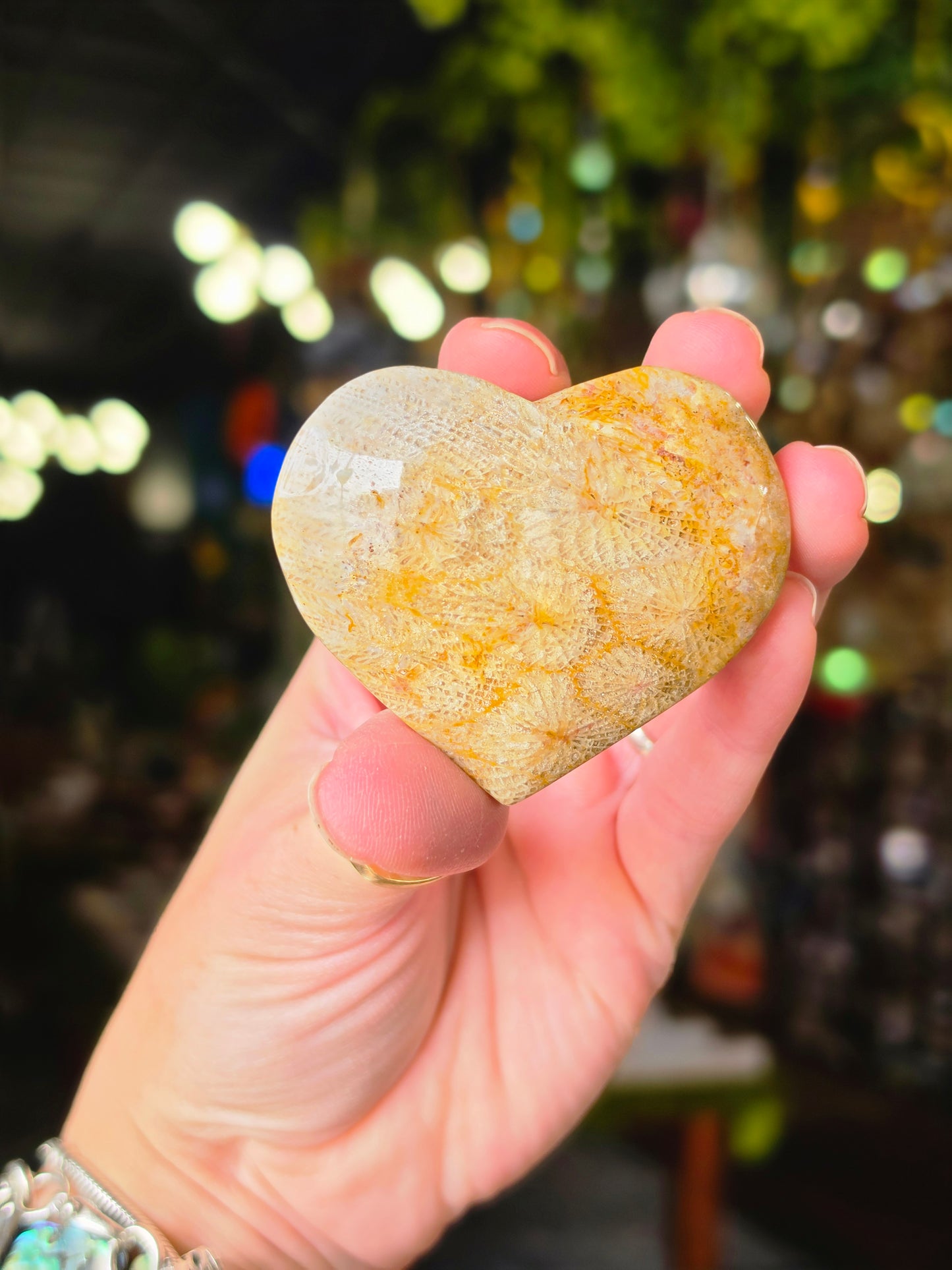 Coral Jade Heart