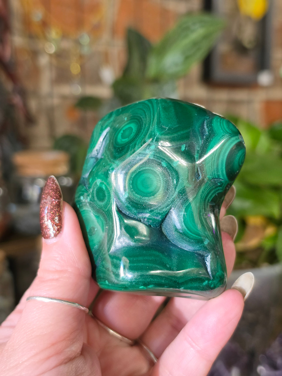 Polished Malachite Freeform