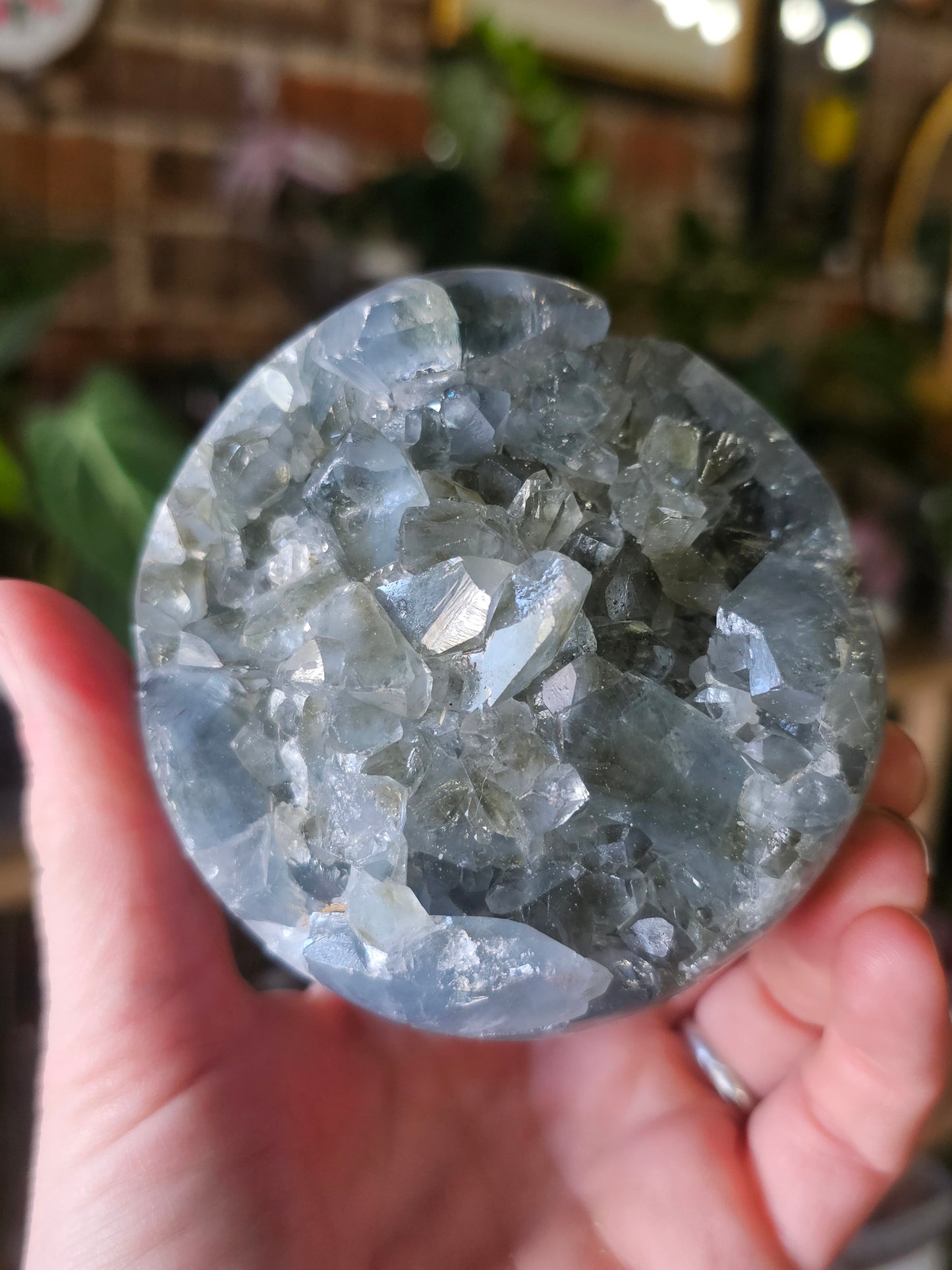 Celestite Cluster Sphere