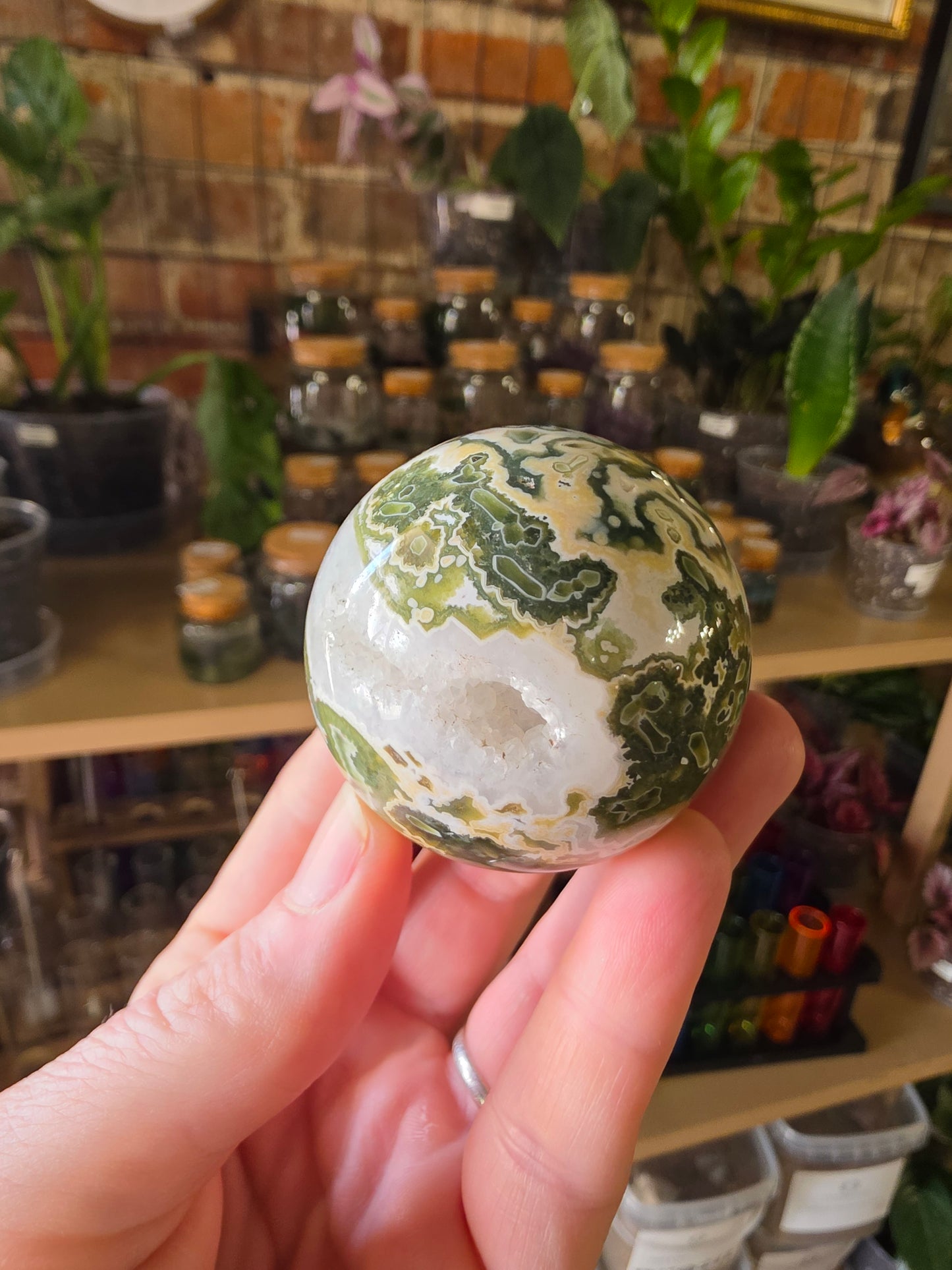 7th Vein Ocean Jasper Sphere