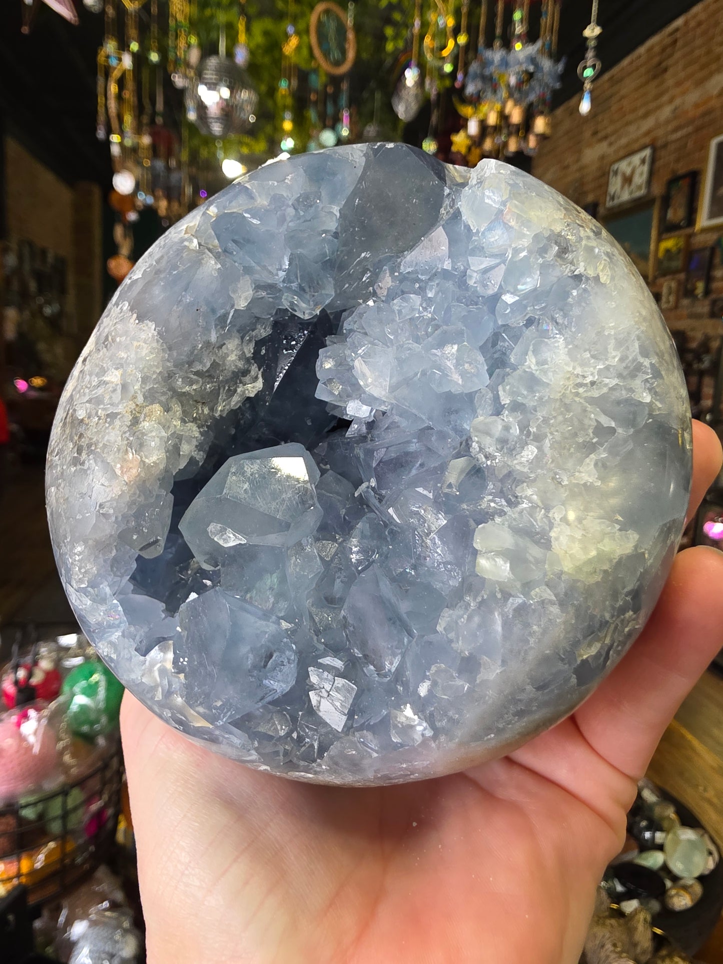 Celestite Cluster Sphere