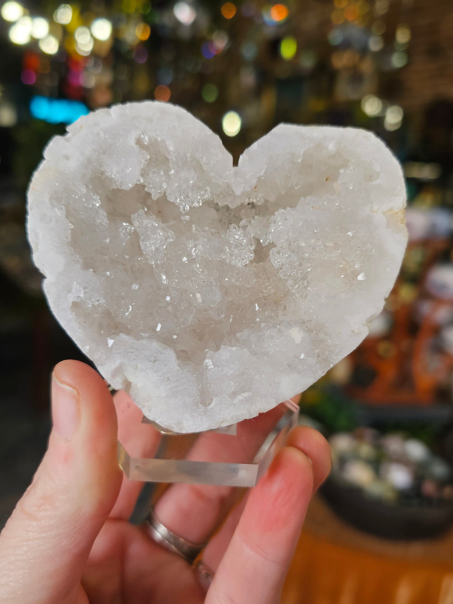 Moroccan Geode cut heart