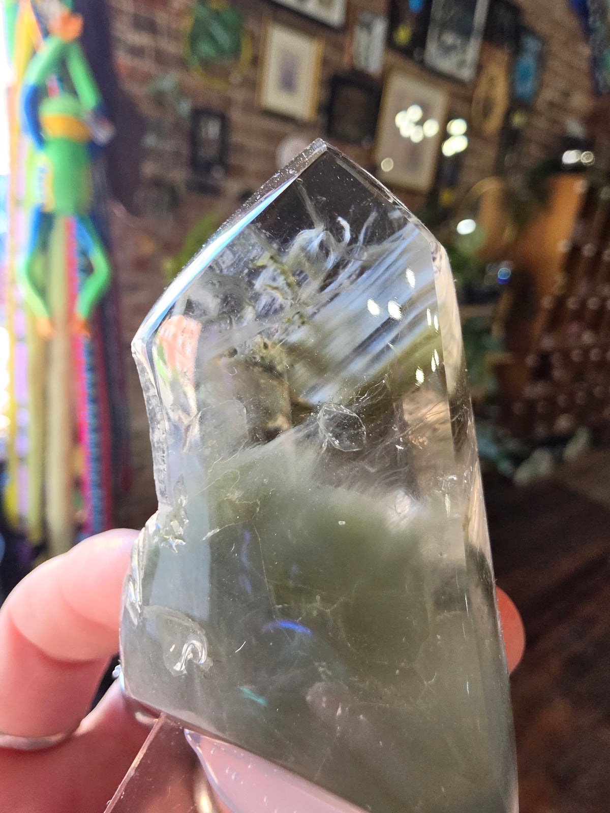 Blue Tera Quartz Polished Point