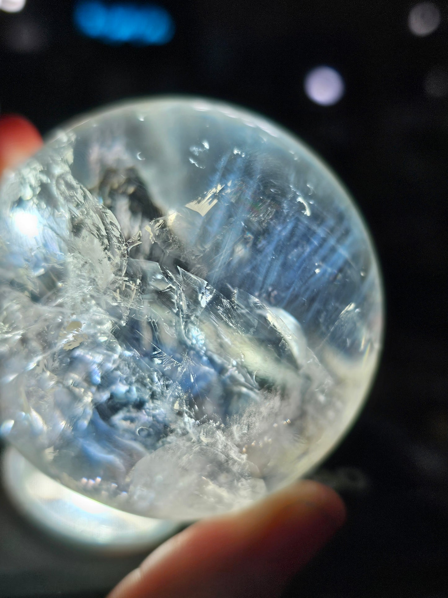 Blue Needle Quartz Sphere
