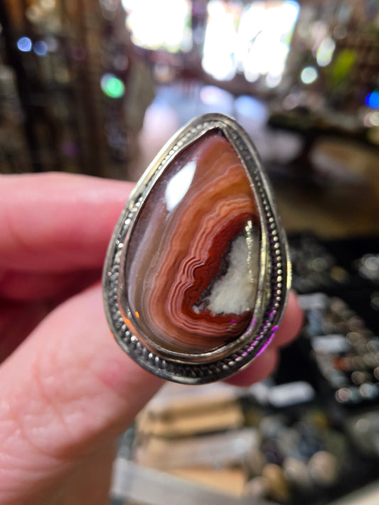 Mexican Crazy Lace Agate Size 5