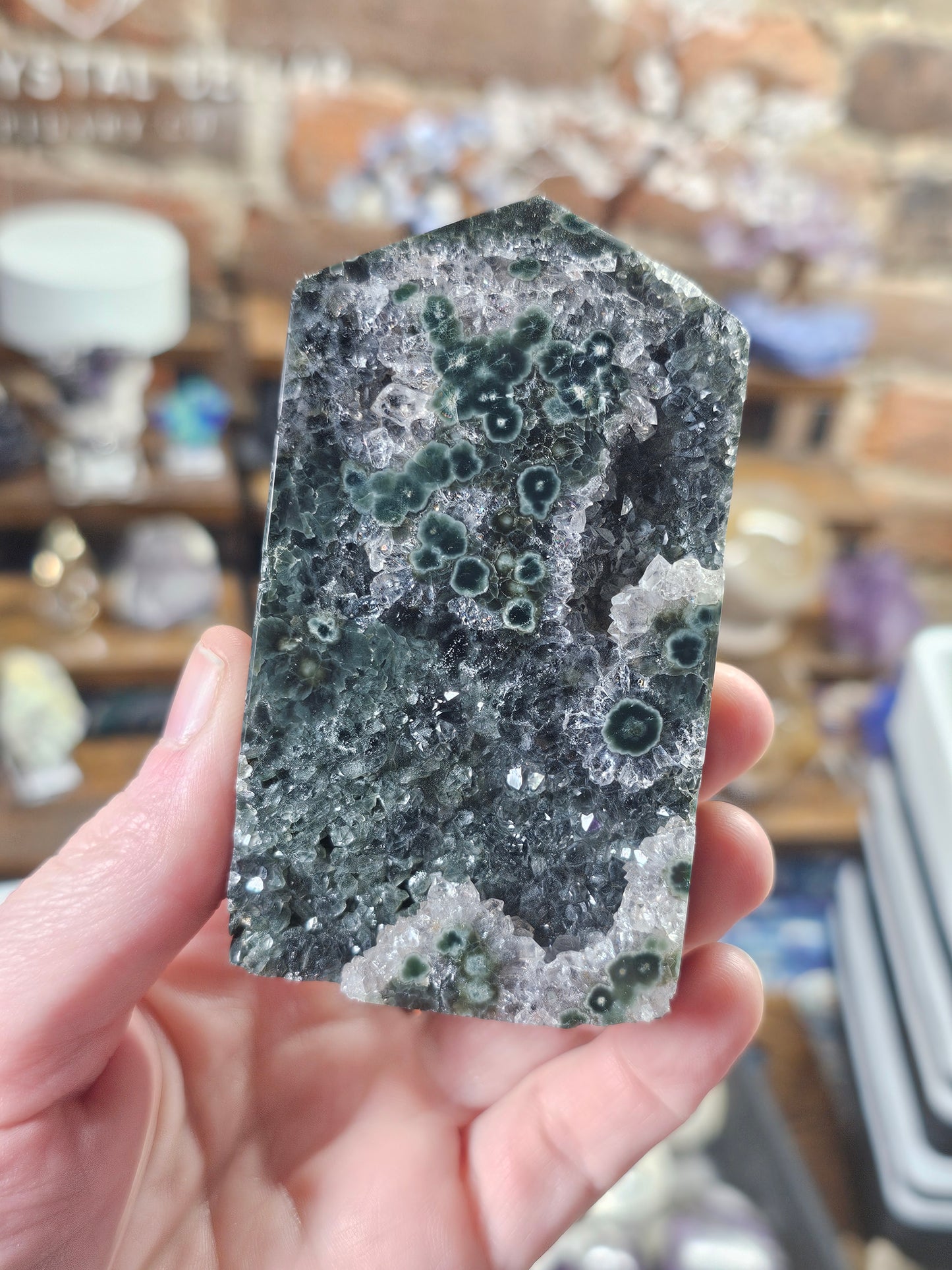 Druzy Orbicular Jasper Tower