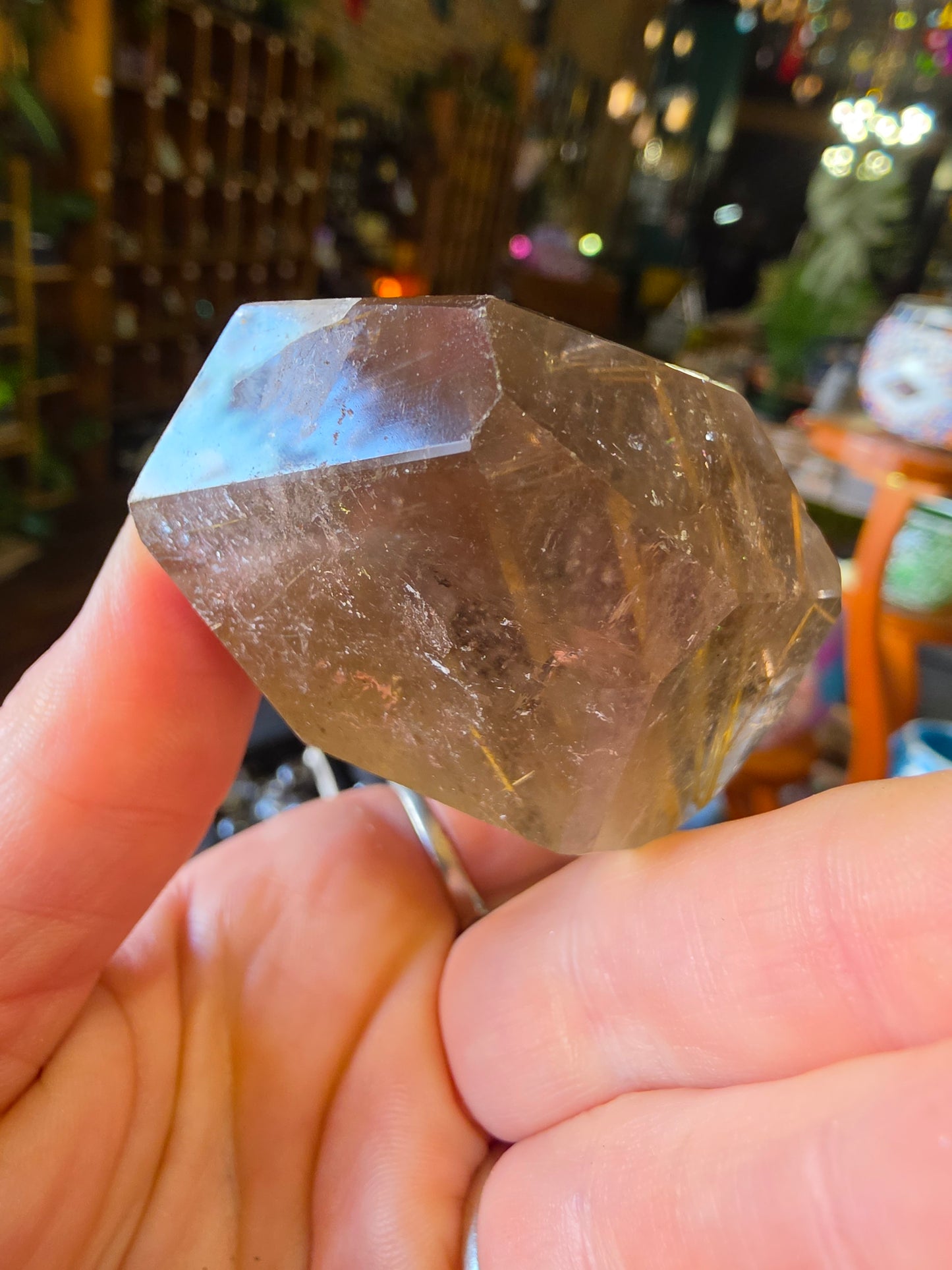 Golden Rutilated Smoky Quartz Freeform