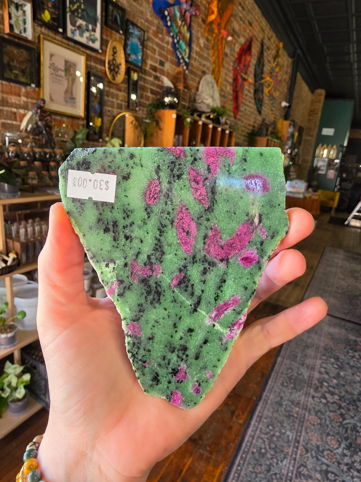 Ruby in Zoisite Slab