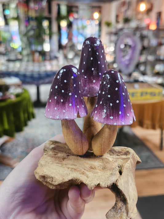 Wooden Mushroom Carving