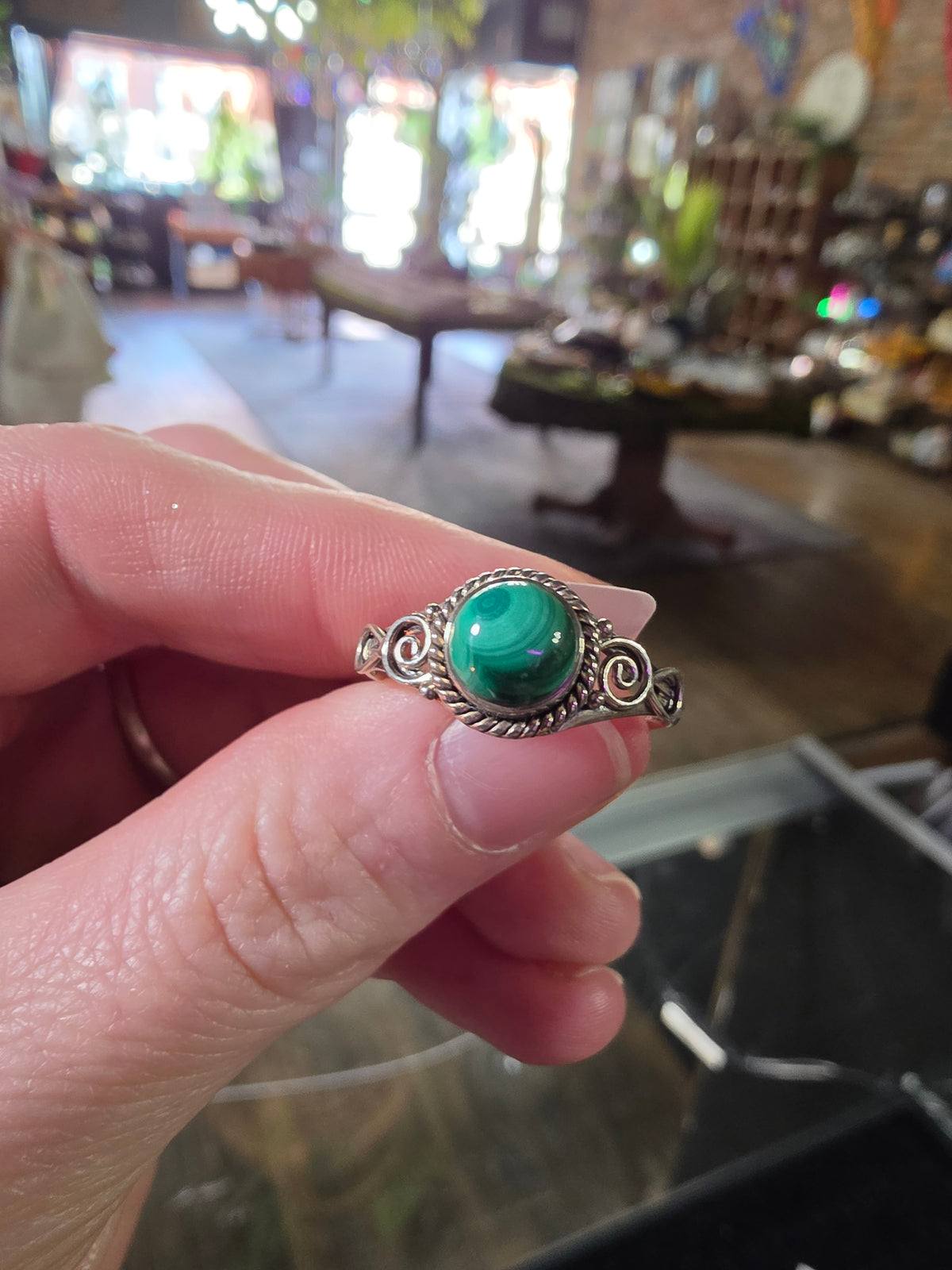 Malachite Ring Size 12