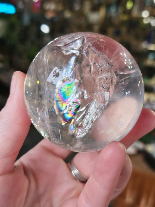 Blue Needle Quartz Sphere