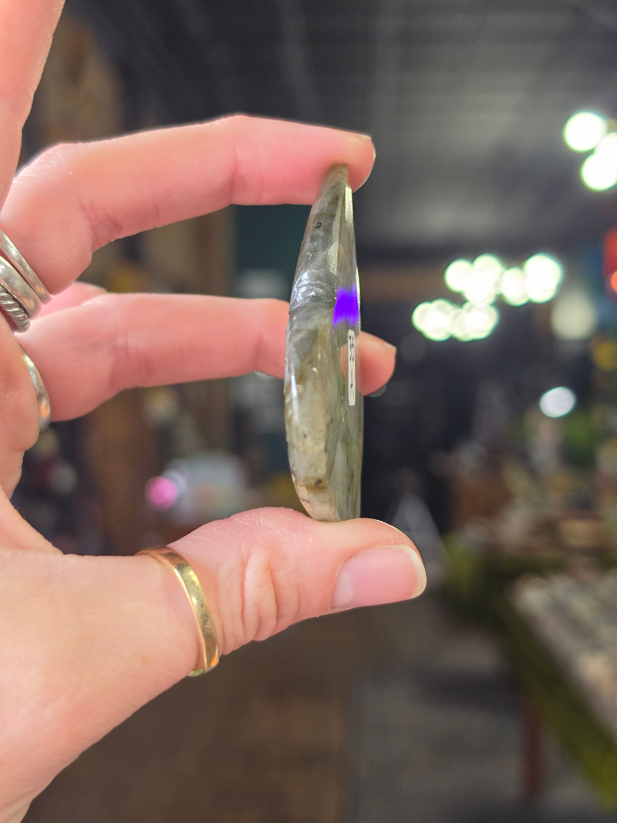 Labradorite Floral Carving Cabochon