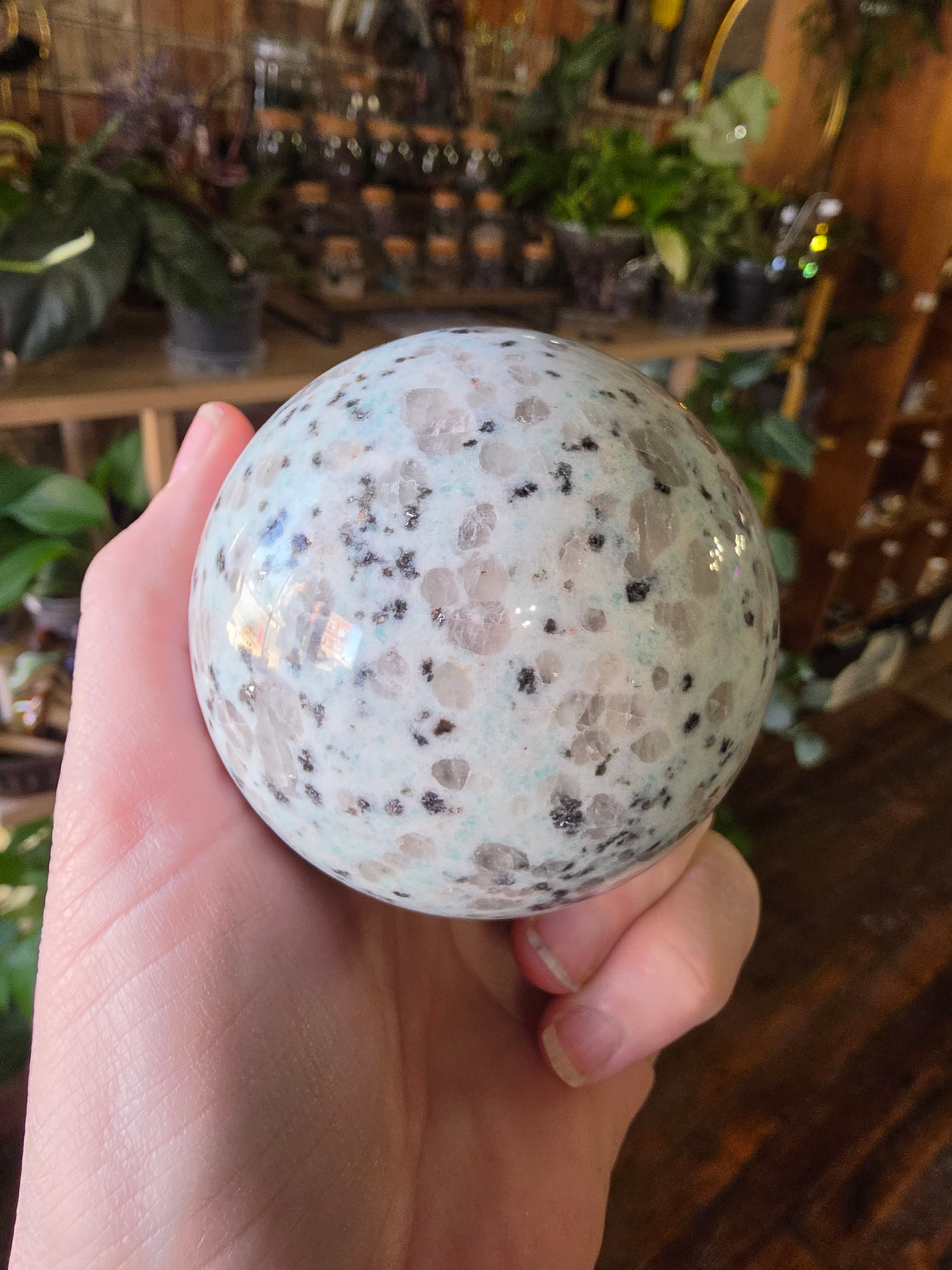 Kiwi Jasper Sphere