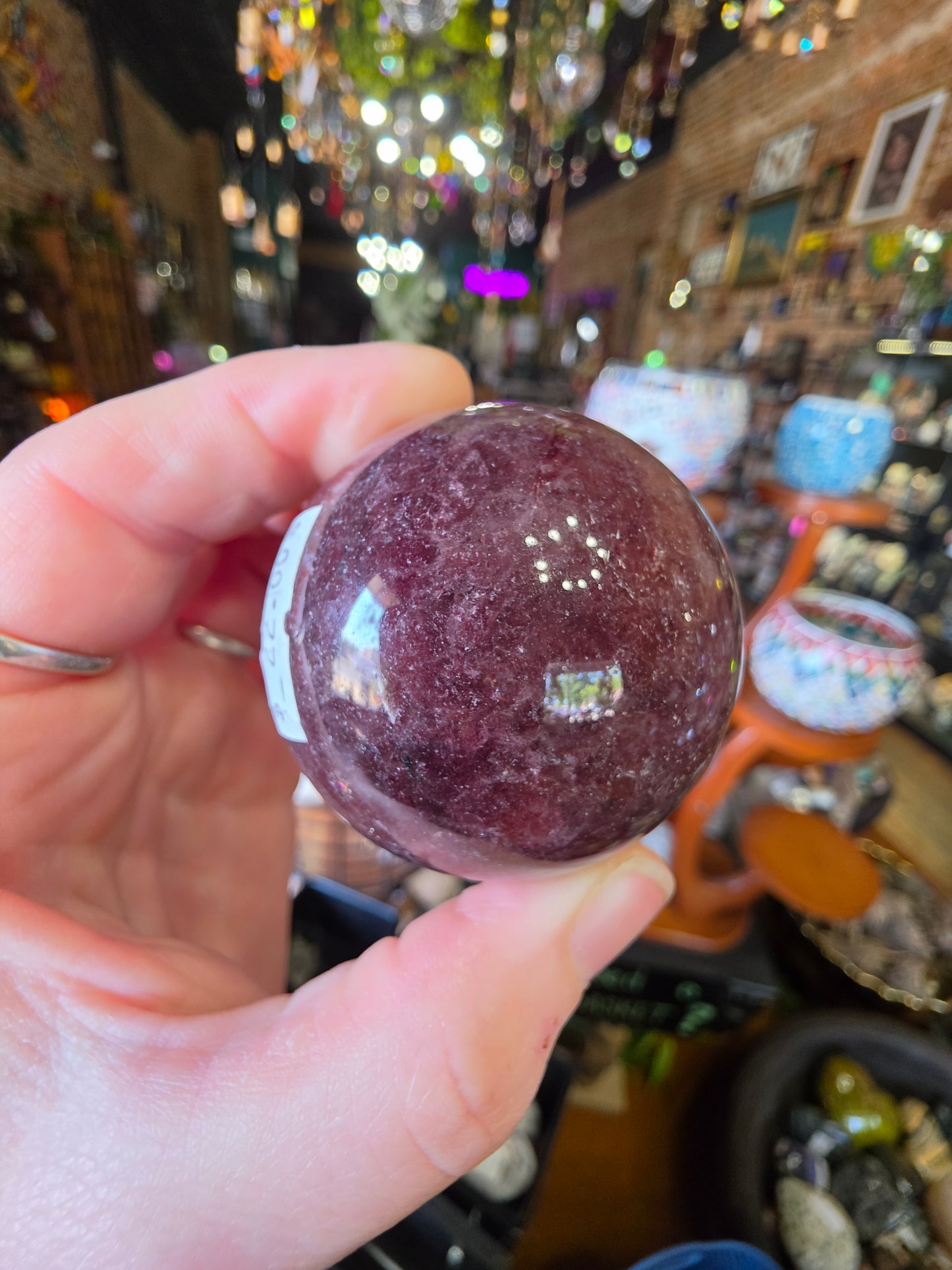 Red Adventurine Sphere ( Tanzberry Quartz)