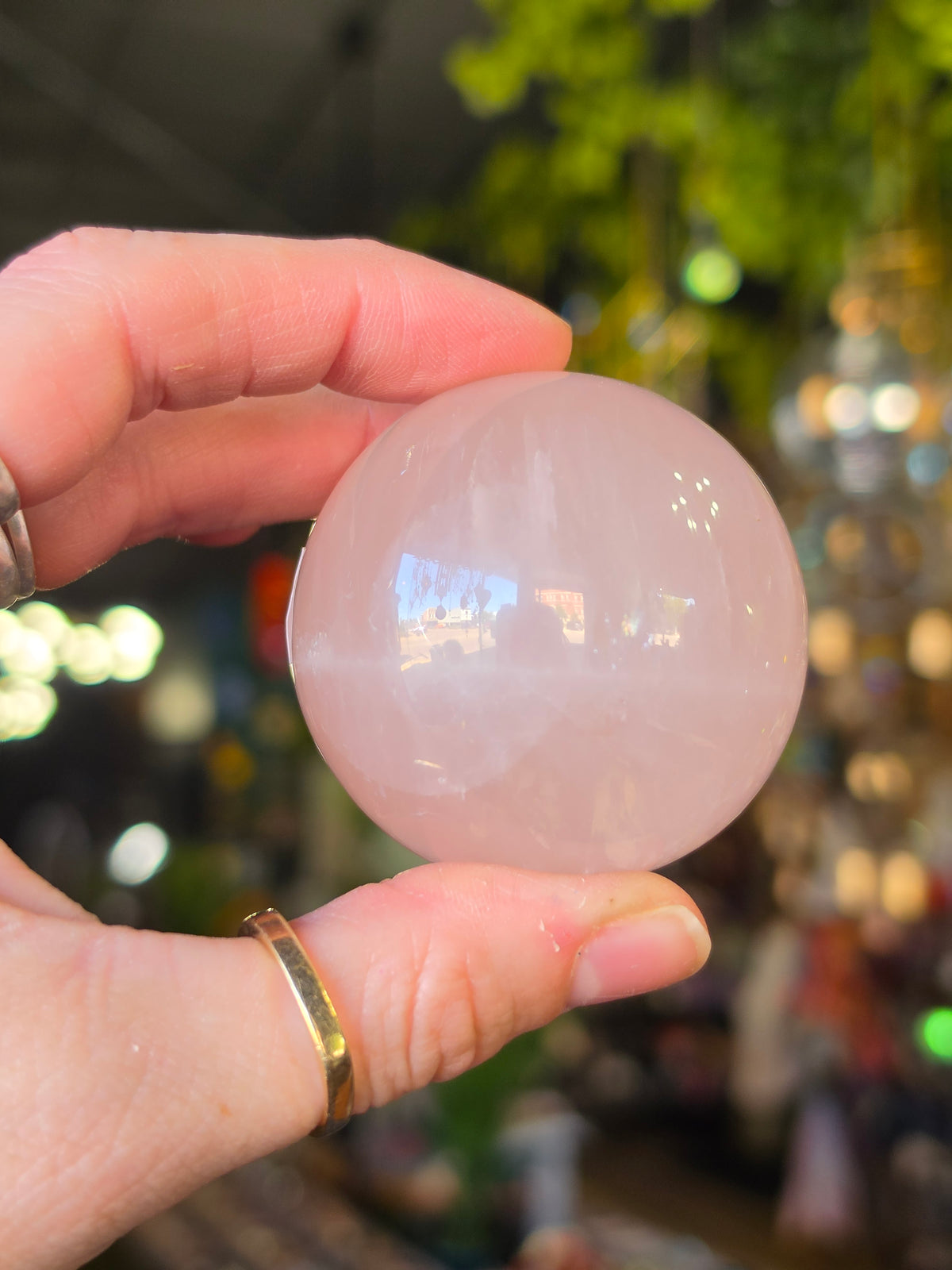 Star Rose Quartz Sphere