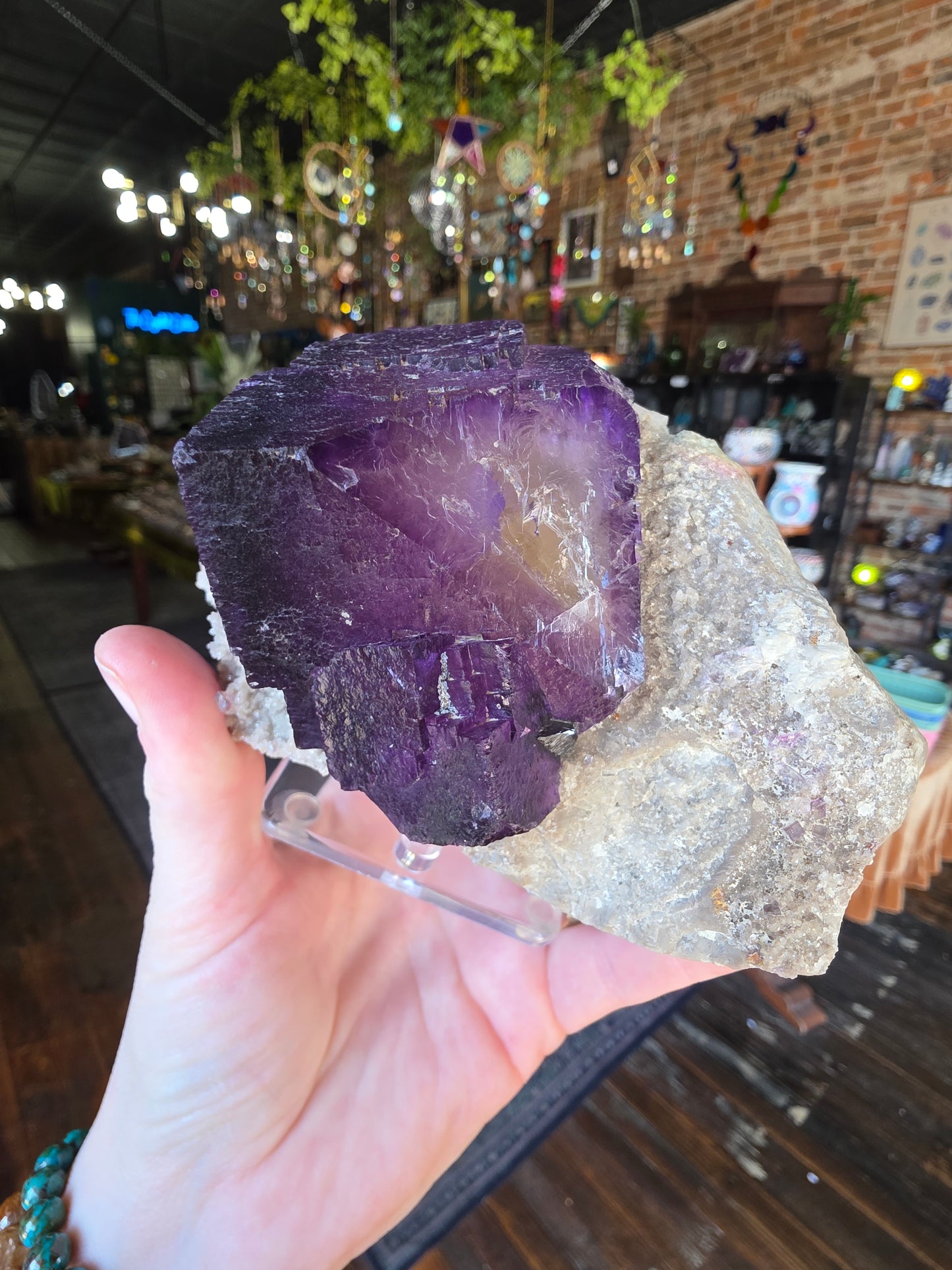 Fluorite and Sphalerite on Druzy Quartz