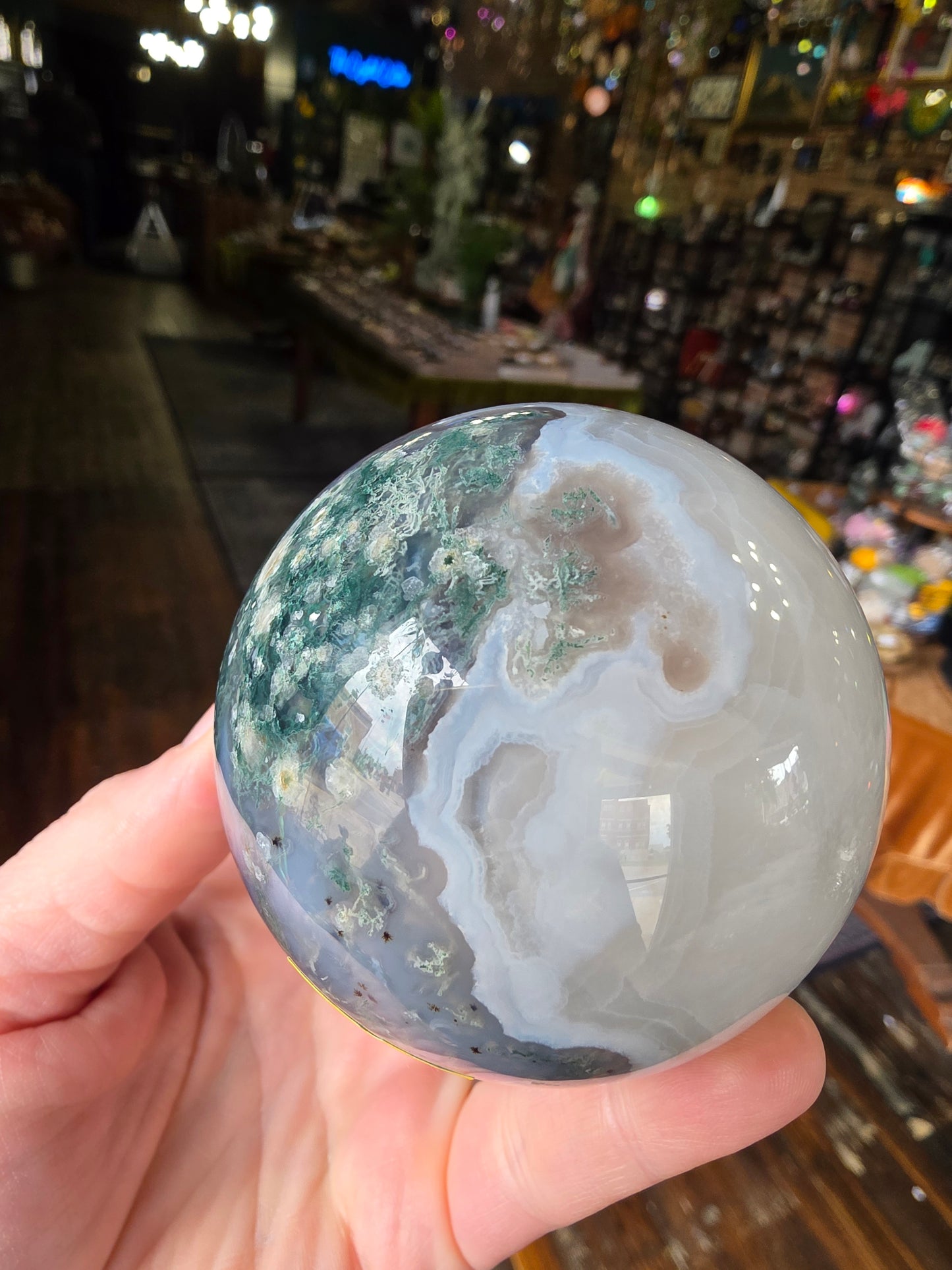 Moss Agate Sphere