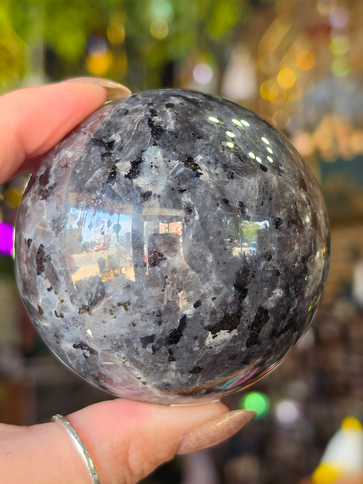 Larvikite Sphere