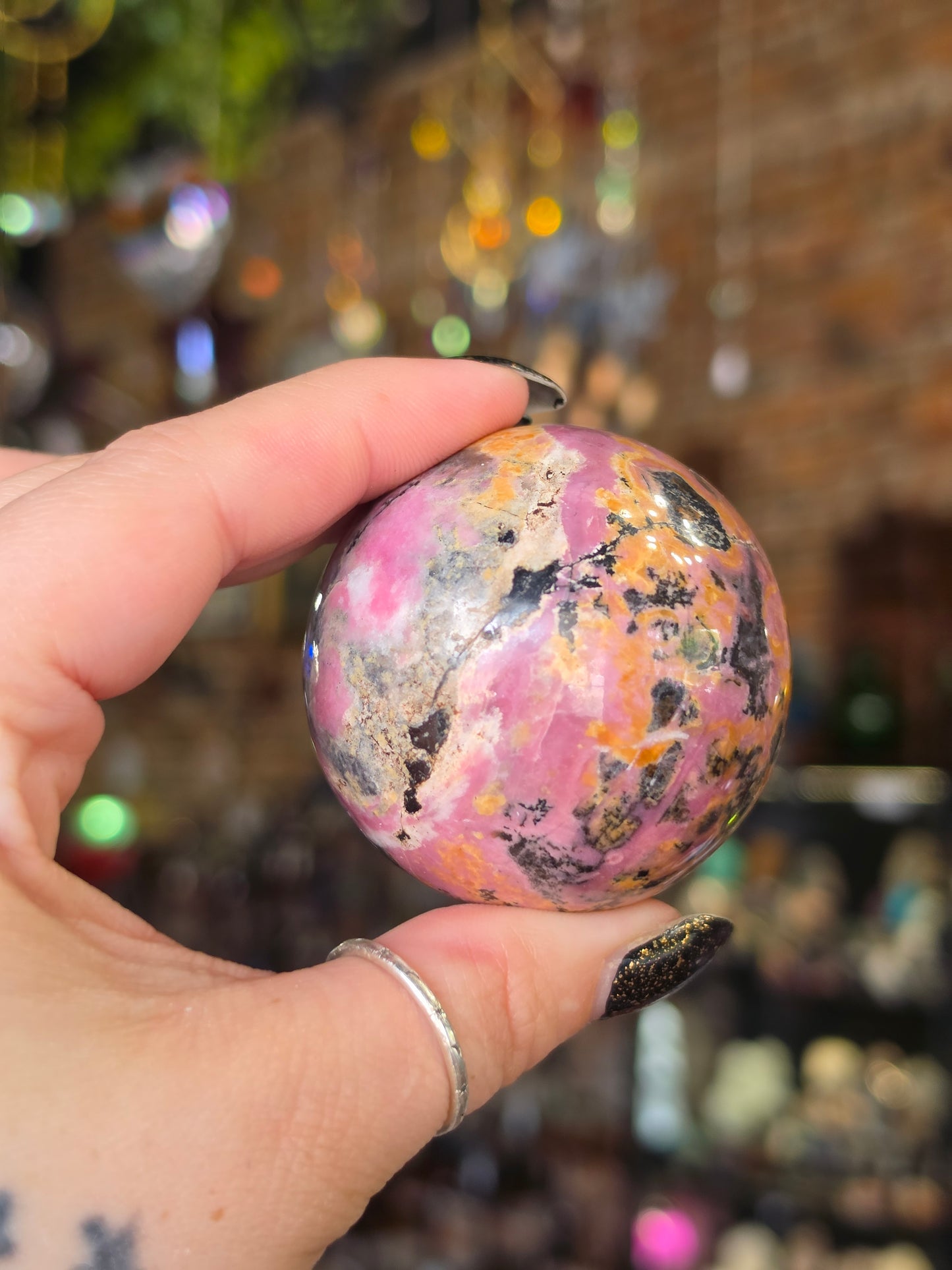 Pink Rhodonite Sphere