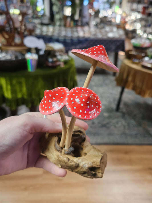 Wooden Mushroom Carving