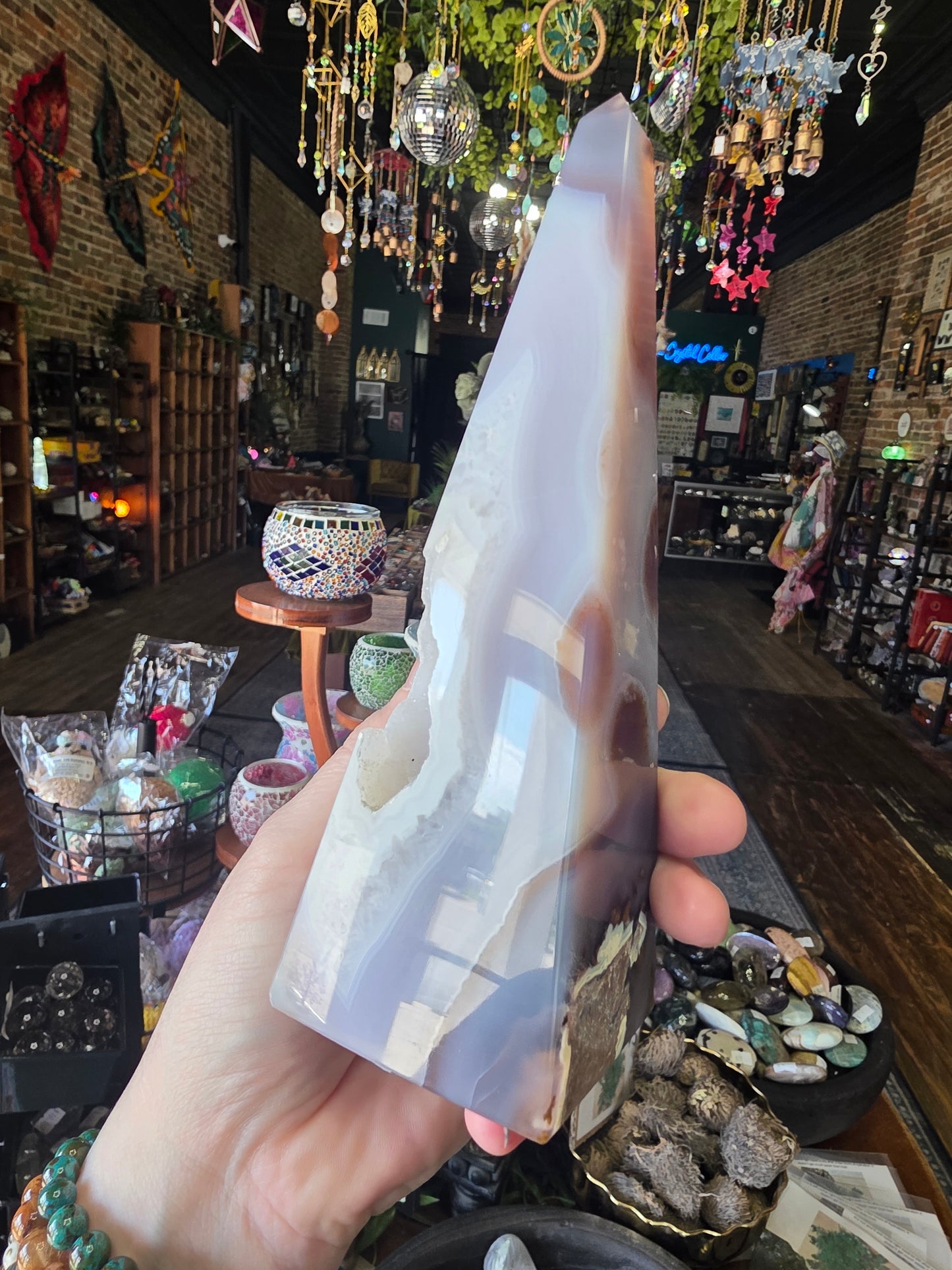 Brazilian Agate Tower