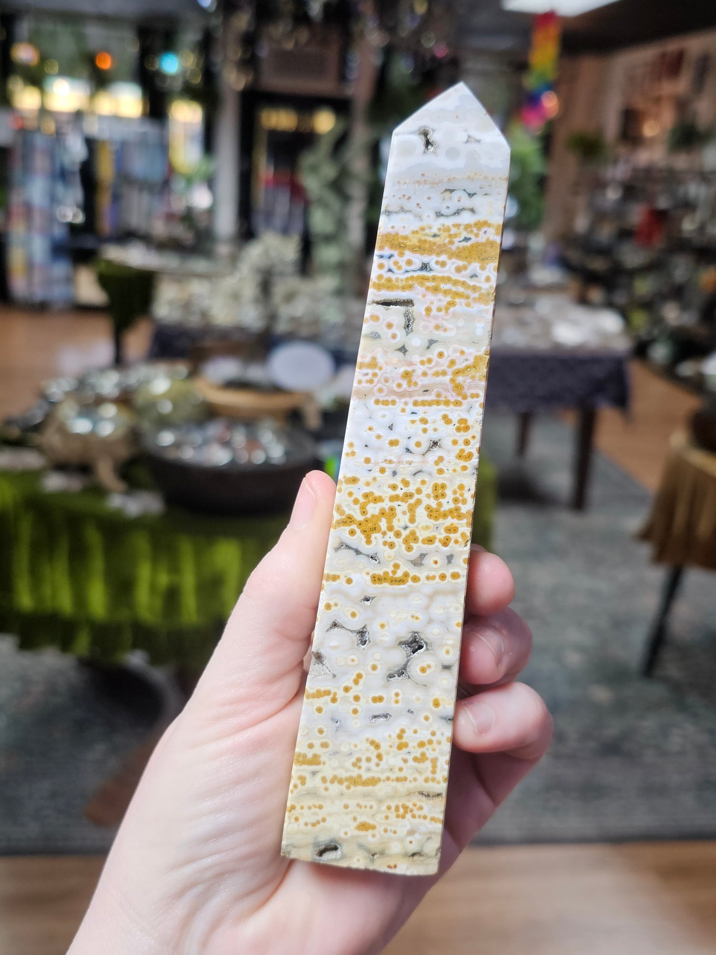 Orbicular Jasper tower