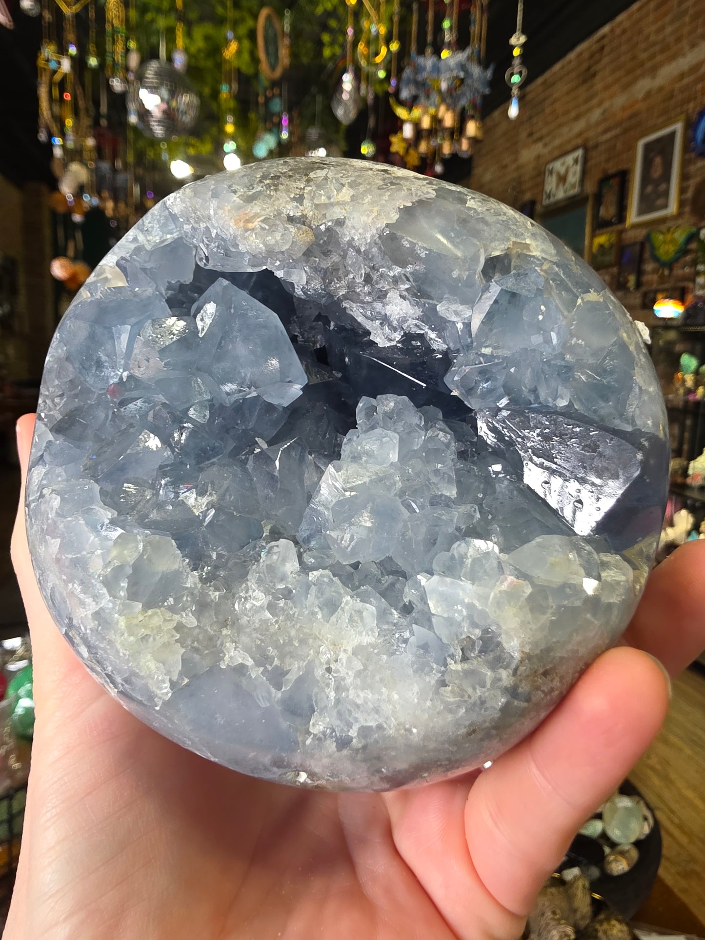Celestite Cluster Sphere