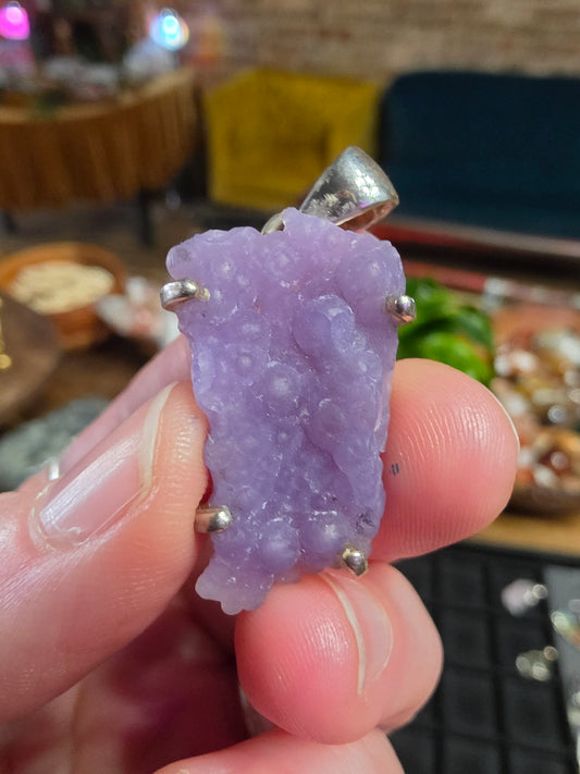 Grape Agate Pendant