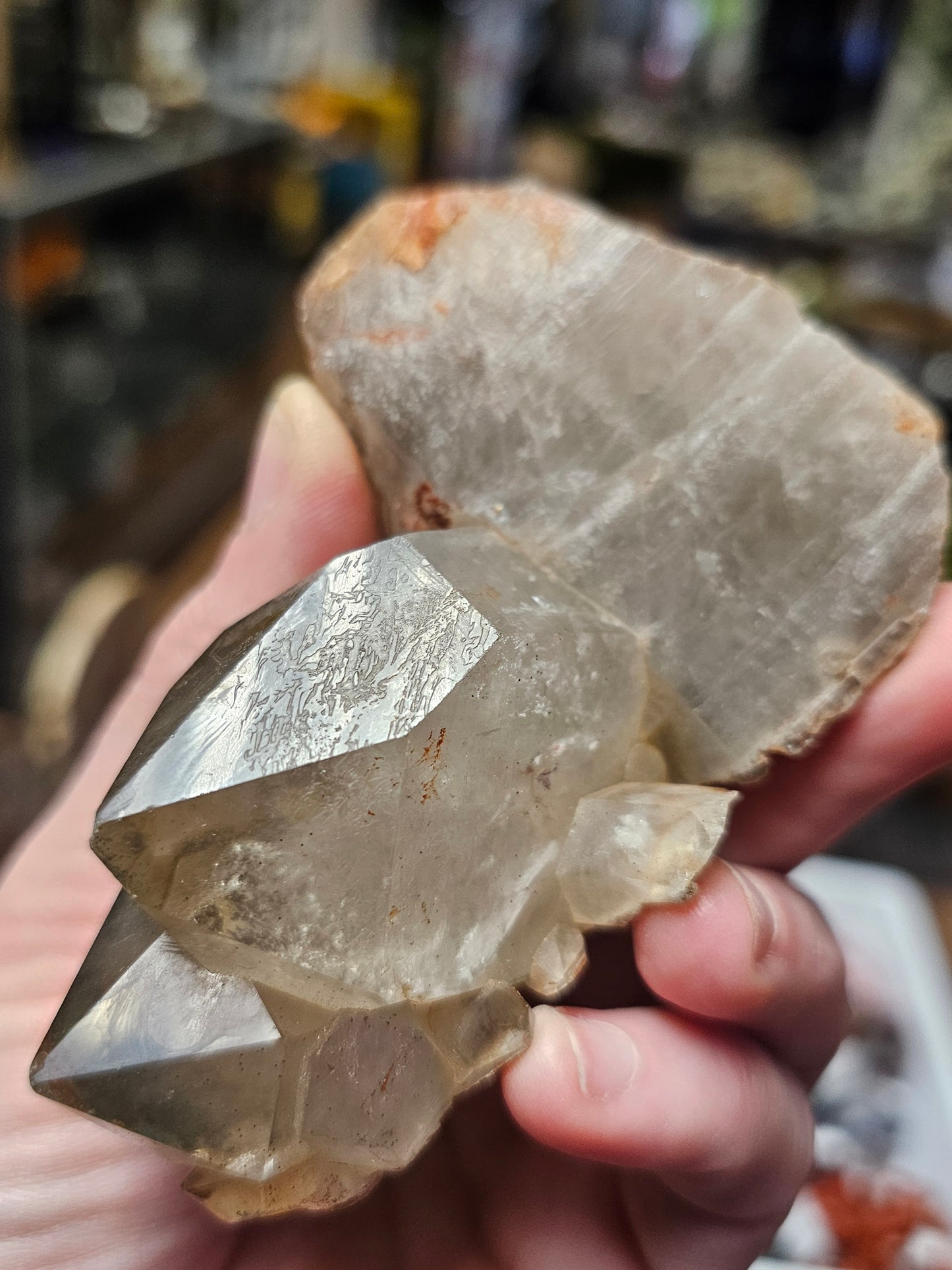 Included Smoky Quartz Cluster