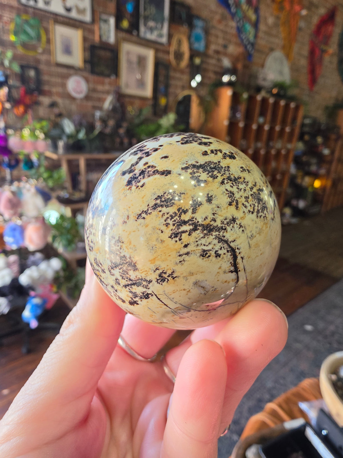 Dendritic Jasper Sphere
