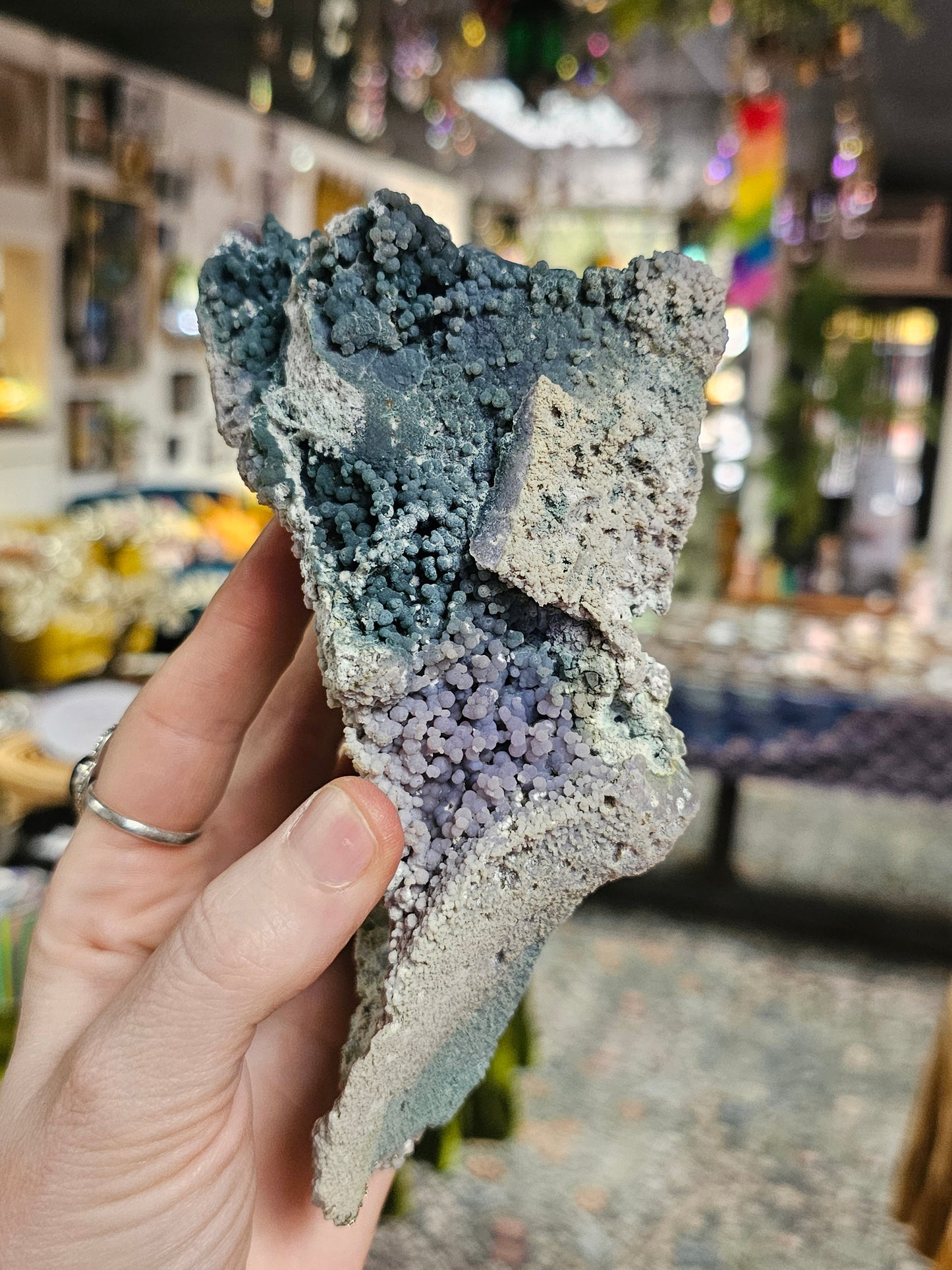 Pyrite on Grape Agate