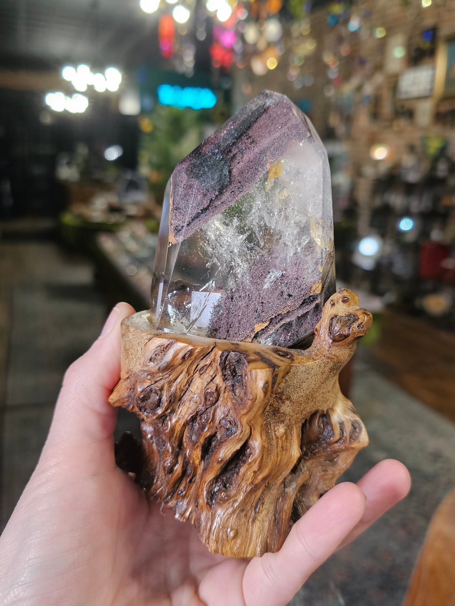Lodolite and Chlorite in Quartz