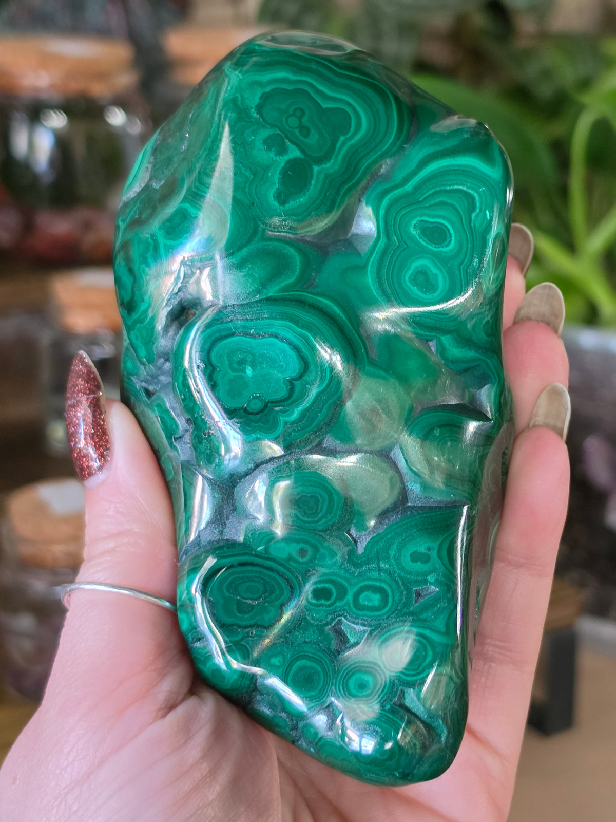Polished Malachite Free Form