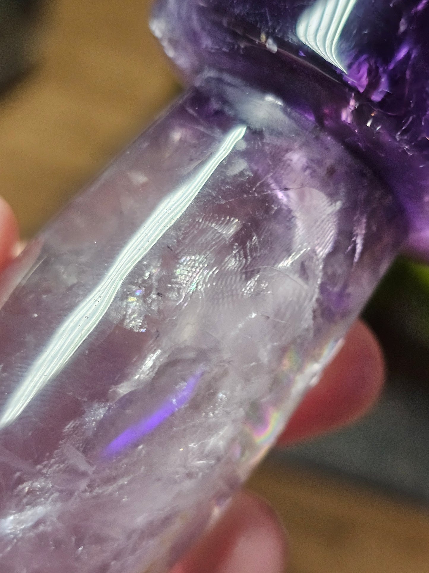 Amethyst Mushroom Carving