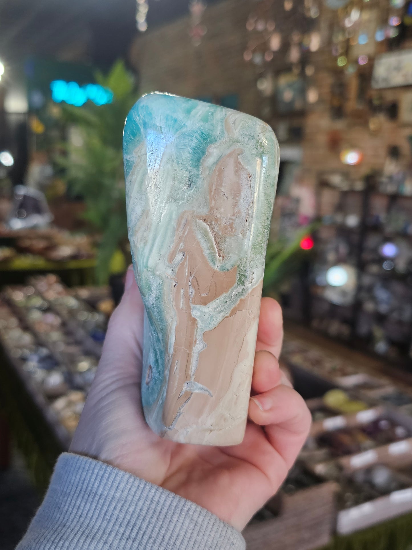 Blue Aragonite Freeform