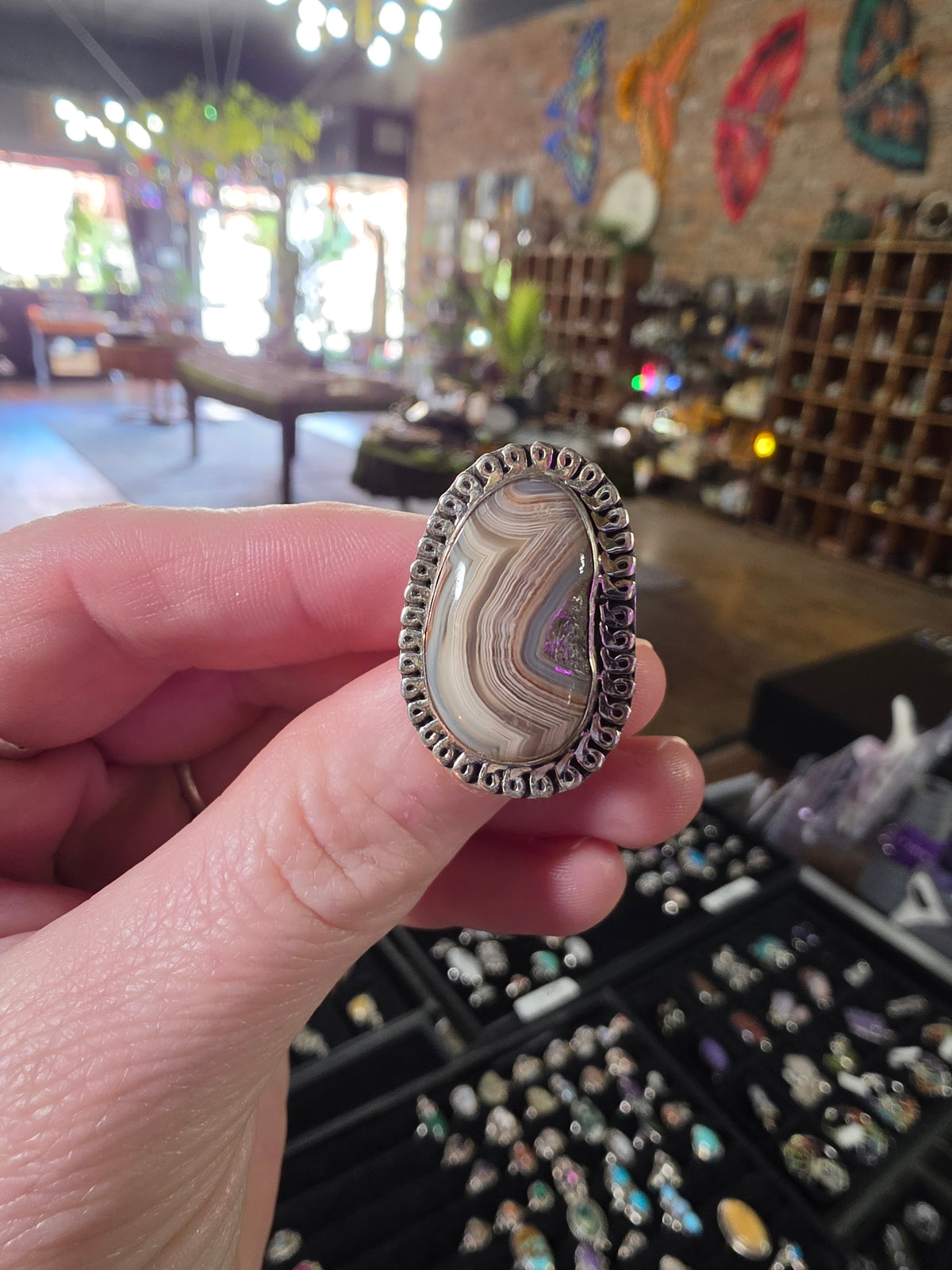 Laguna Lace Agate Ring Size 5