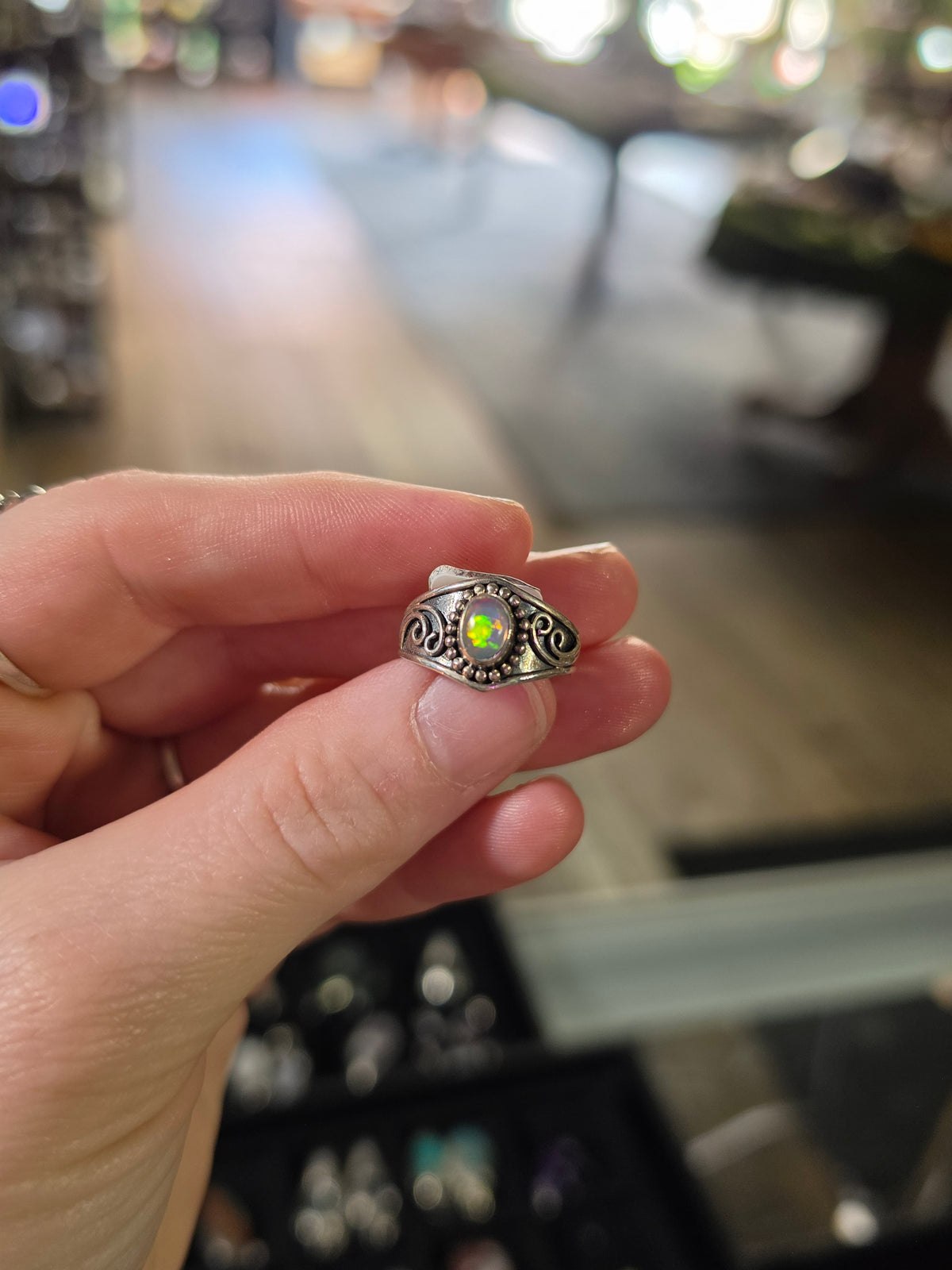 Ethiopian Opal Ring Size 8