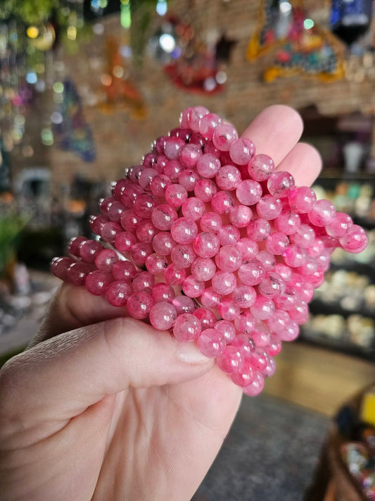 Rhodonite in Quartz Bracelet