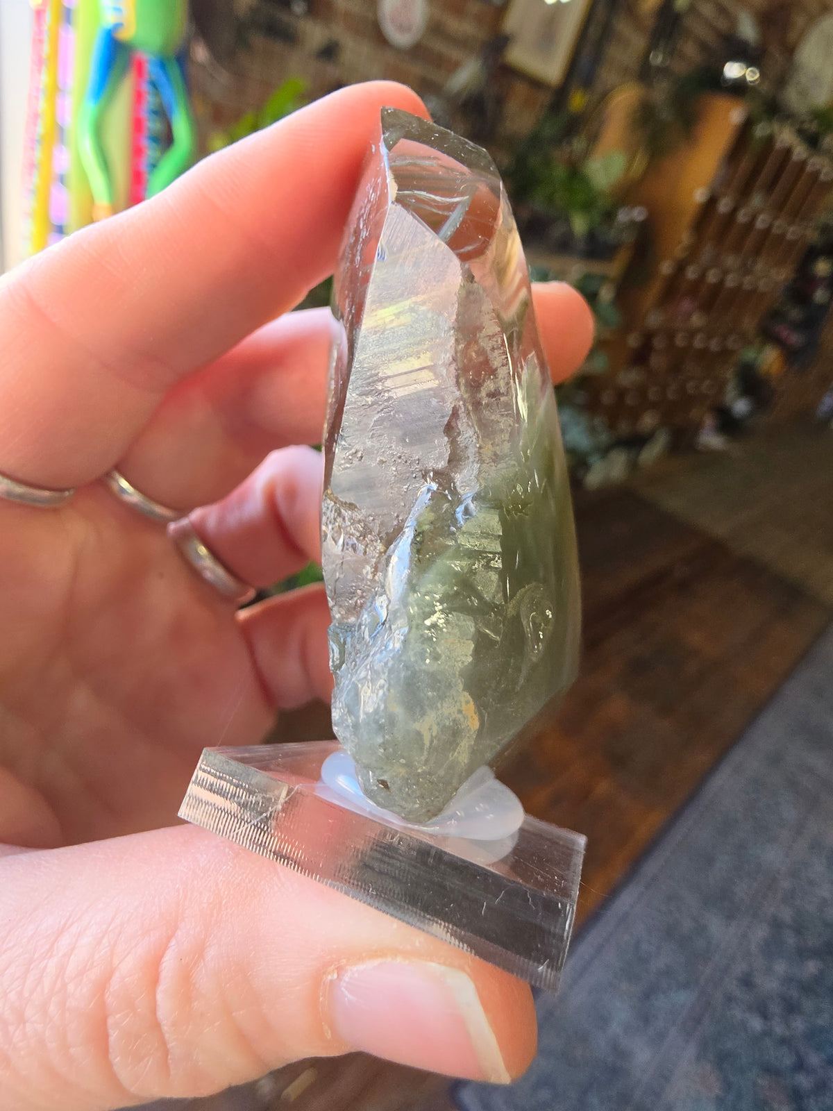 Blue Tera Quartz Polished Point
