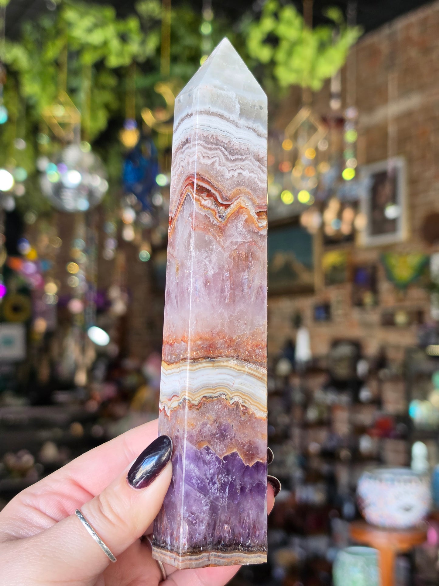 Amethyst Agate Tower