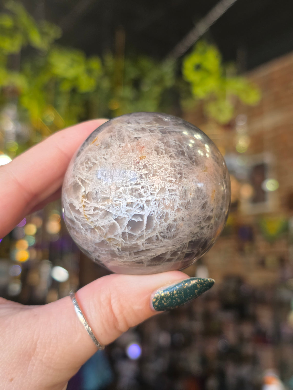 Black Moonstone Sphere