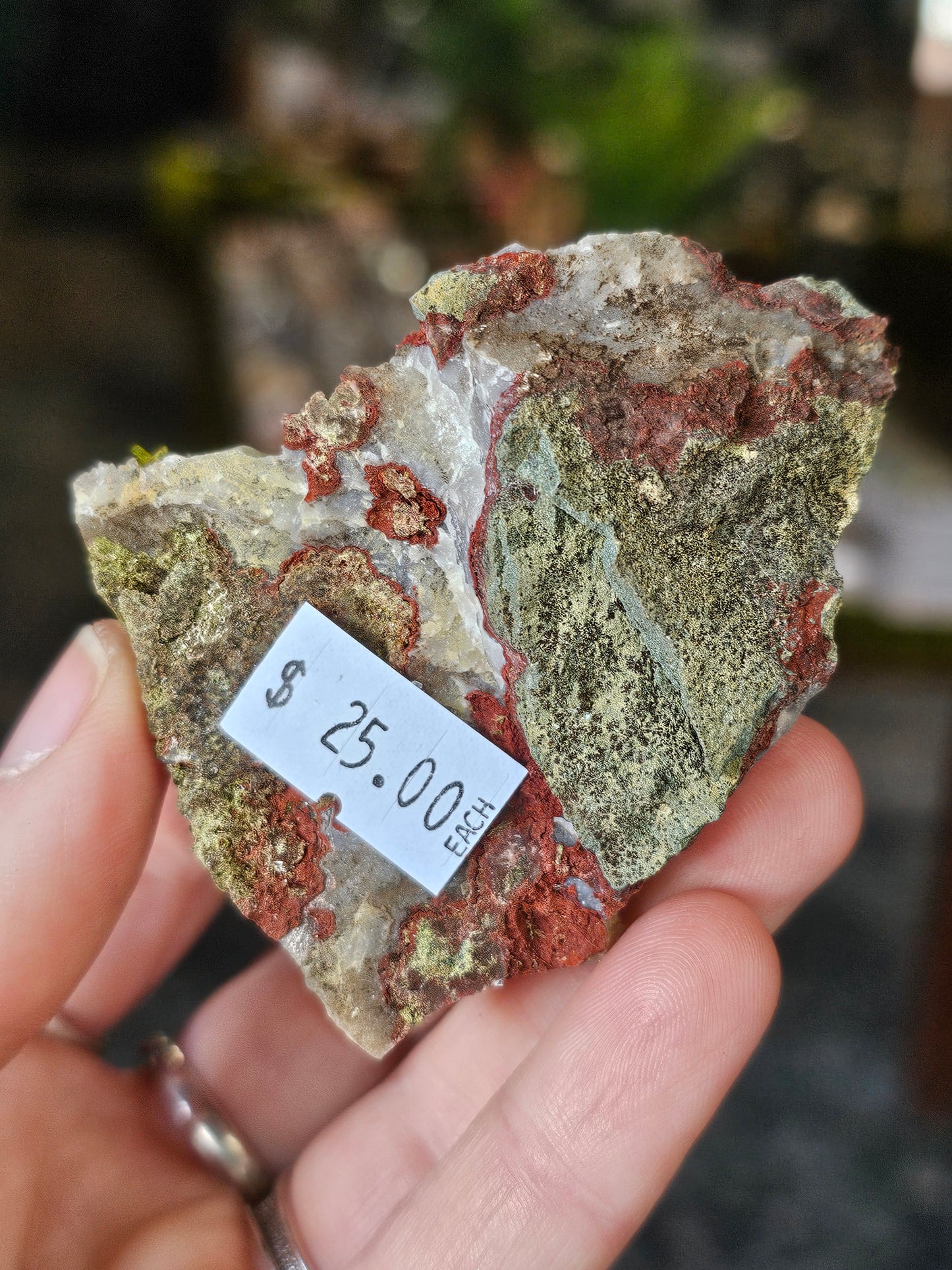 Epidote on Quartz