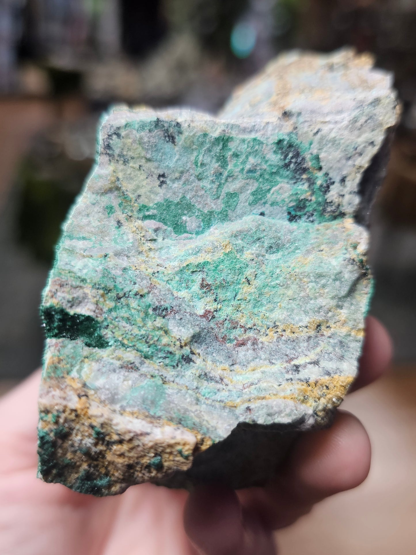 Druzy Chrysocolla and Malachite
