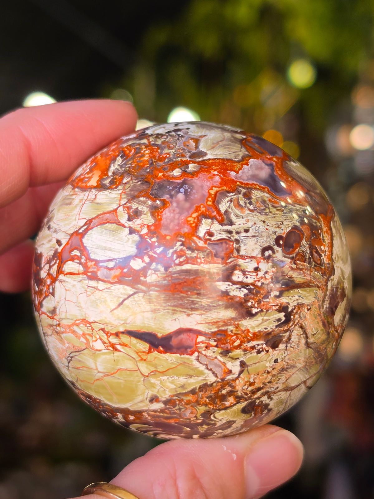 Money Agate Sphere