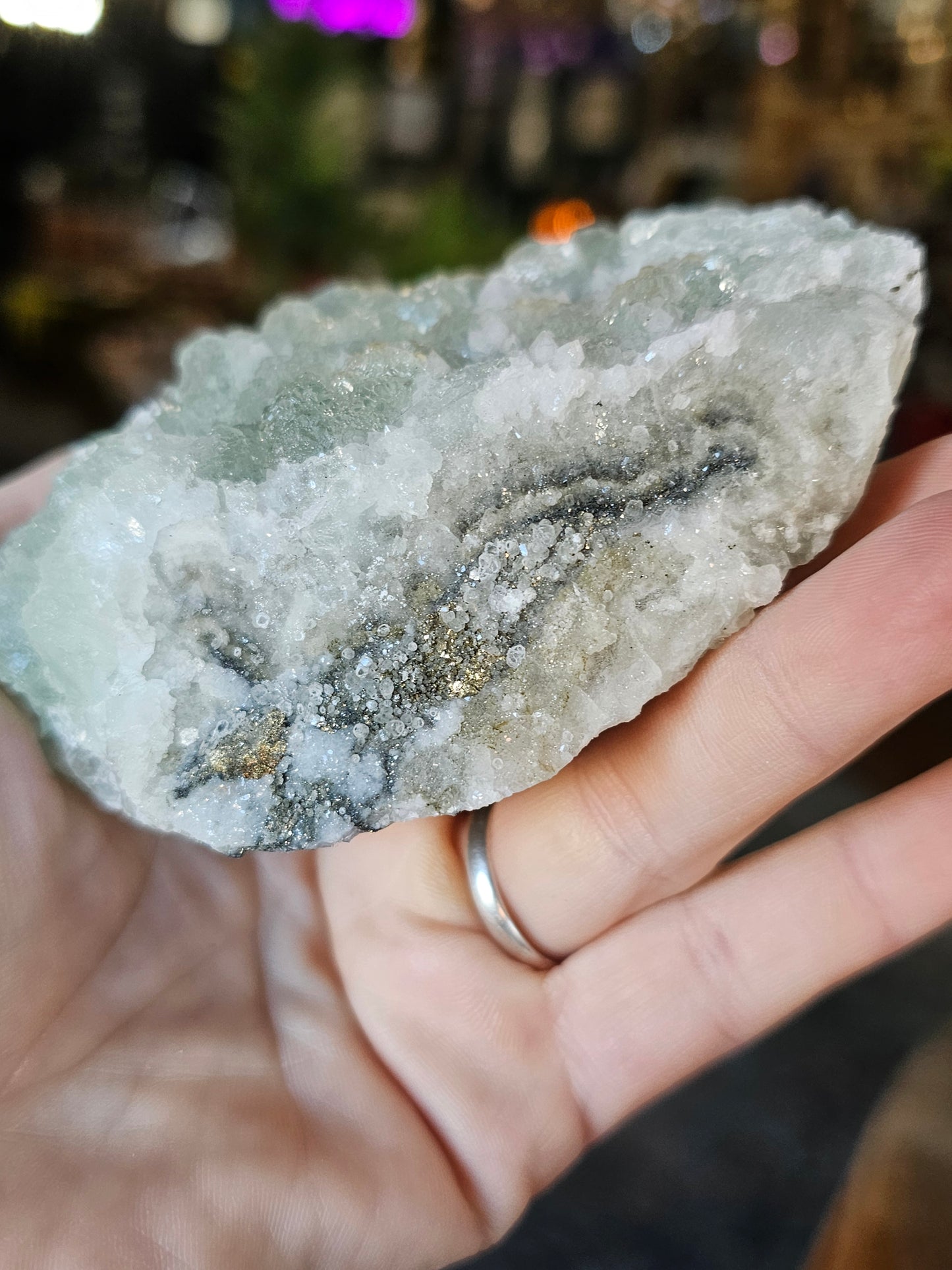 Fluorite on Quartz