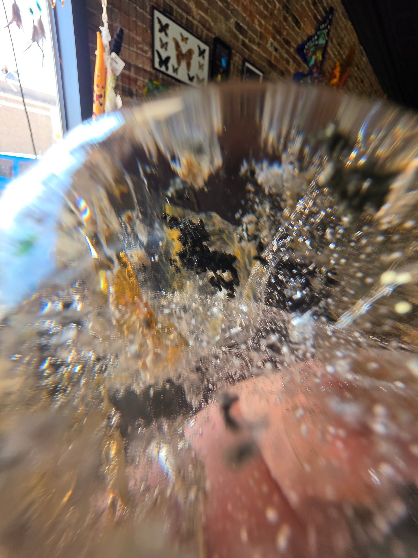 Included Smoky Quartz (Moving Fluid Inclusion)