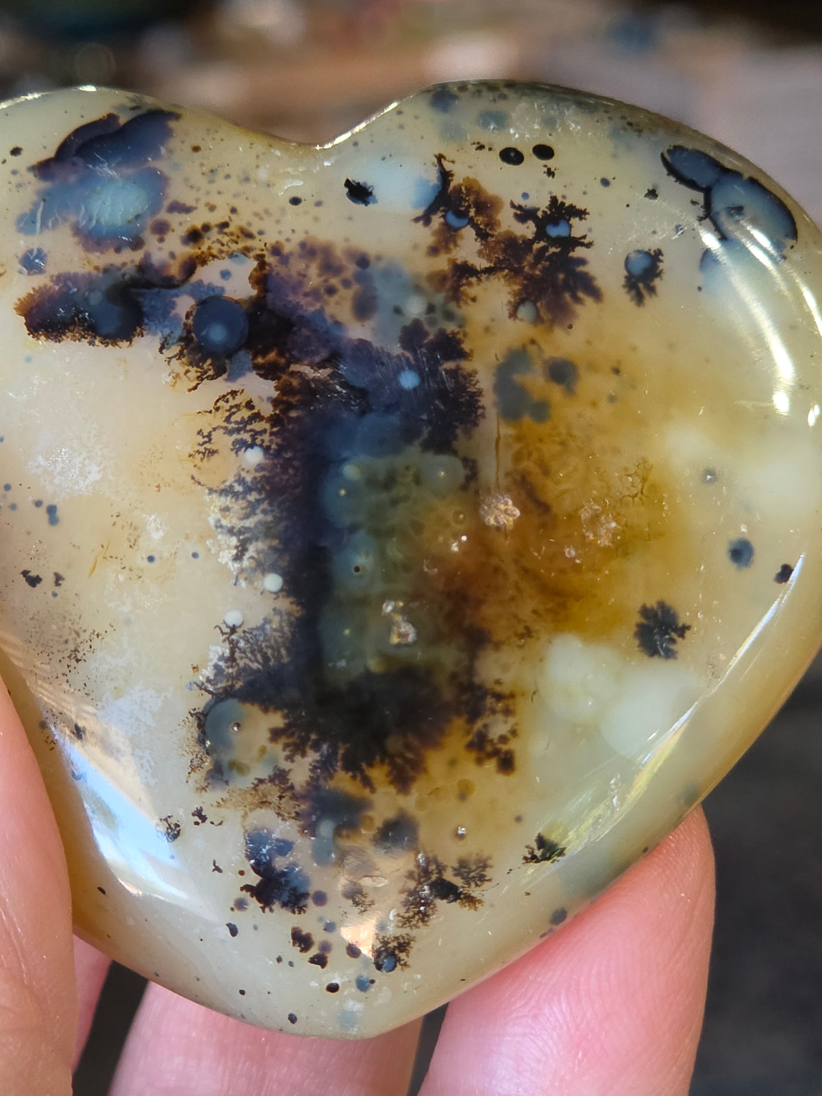 Dendritic Agate Heart