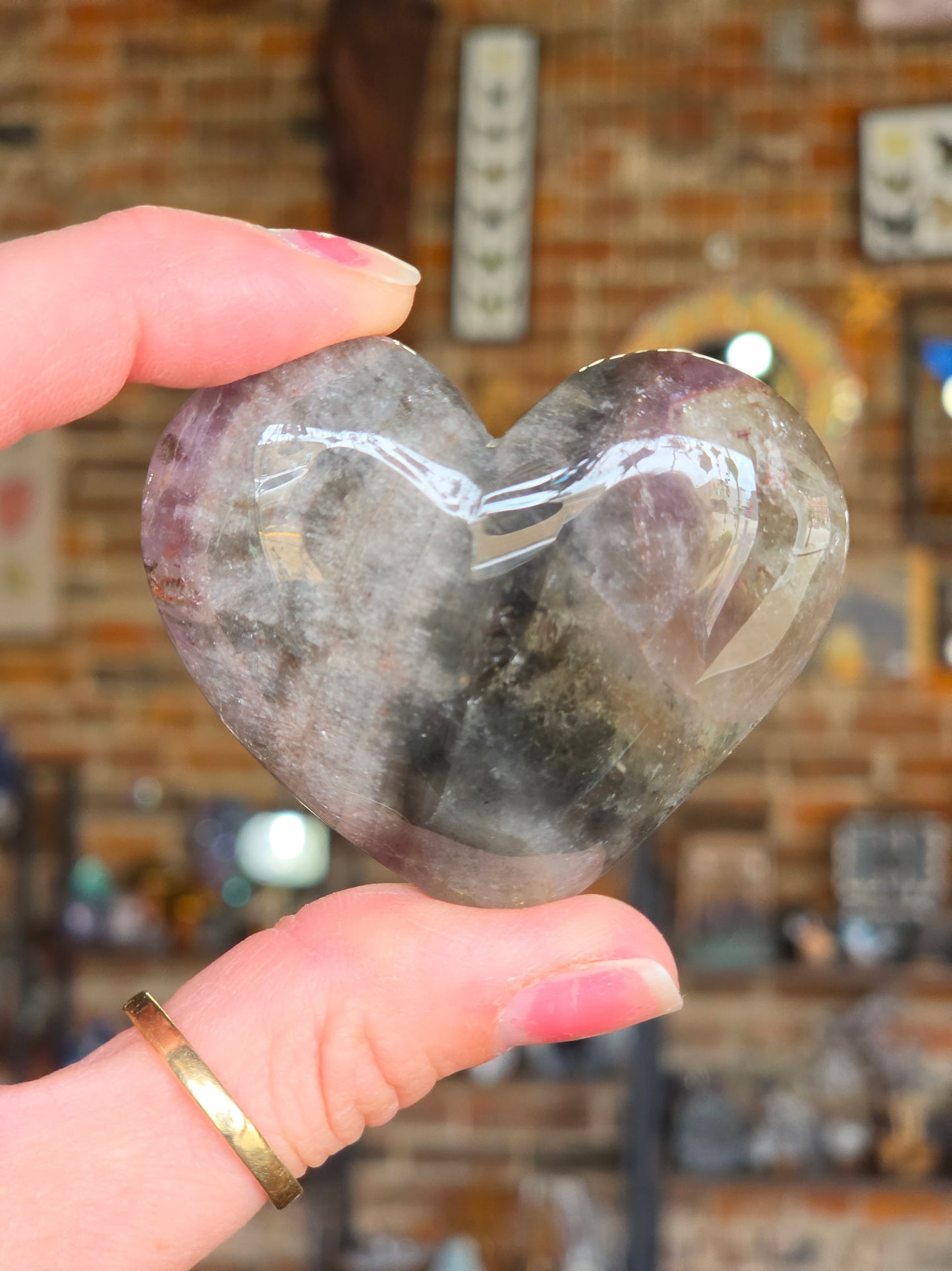 Included Amethyst Heart