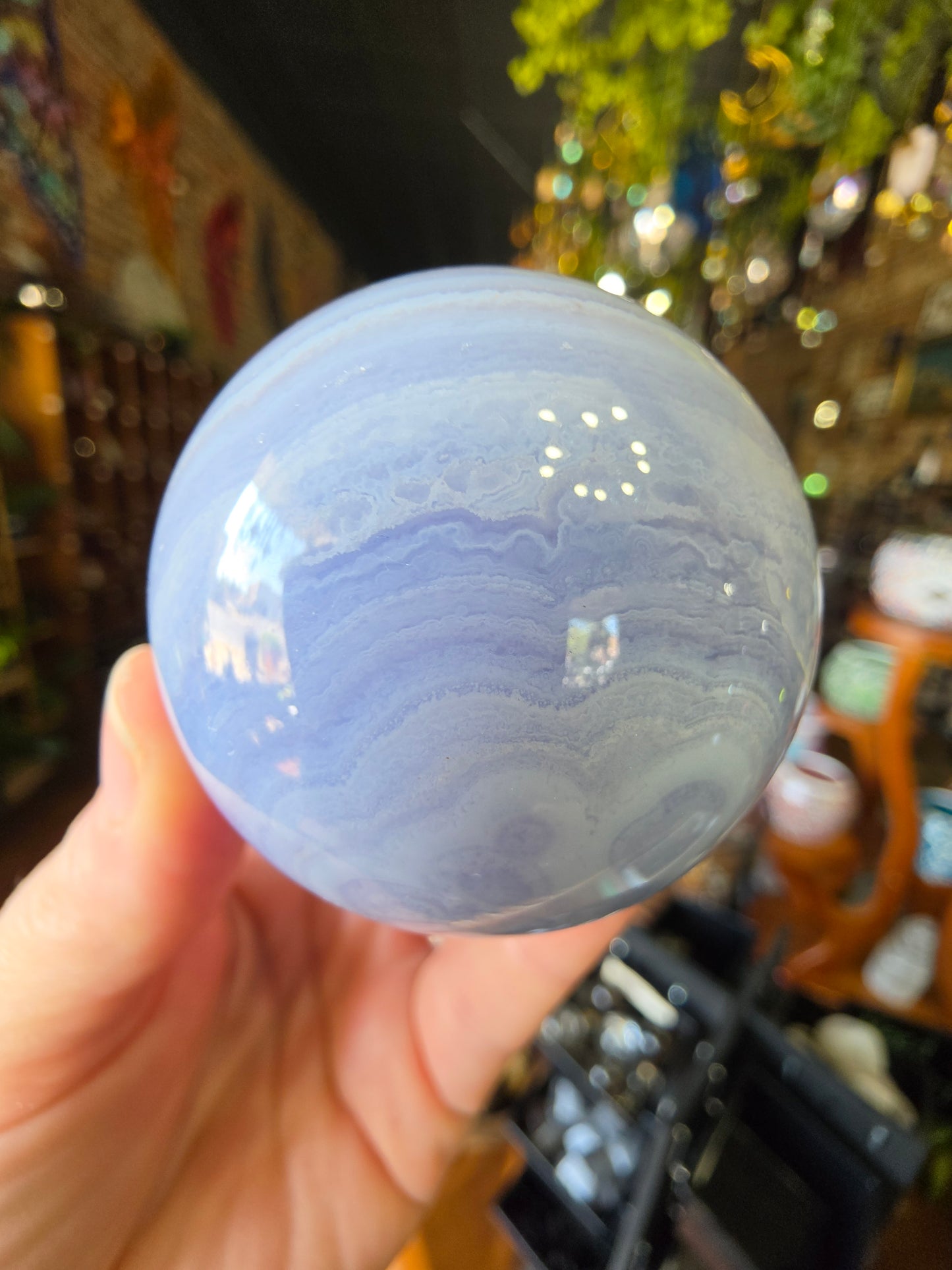 Blue Lace Agate Sphere